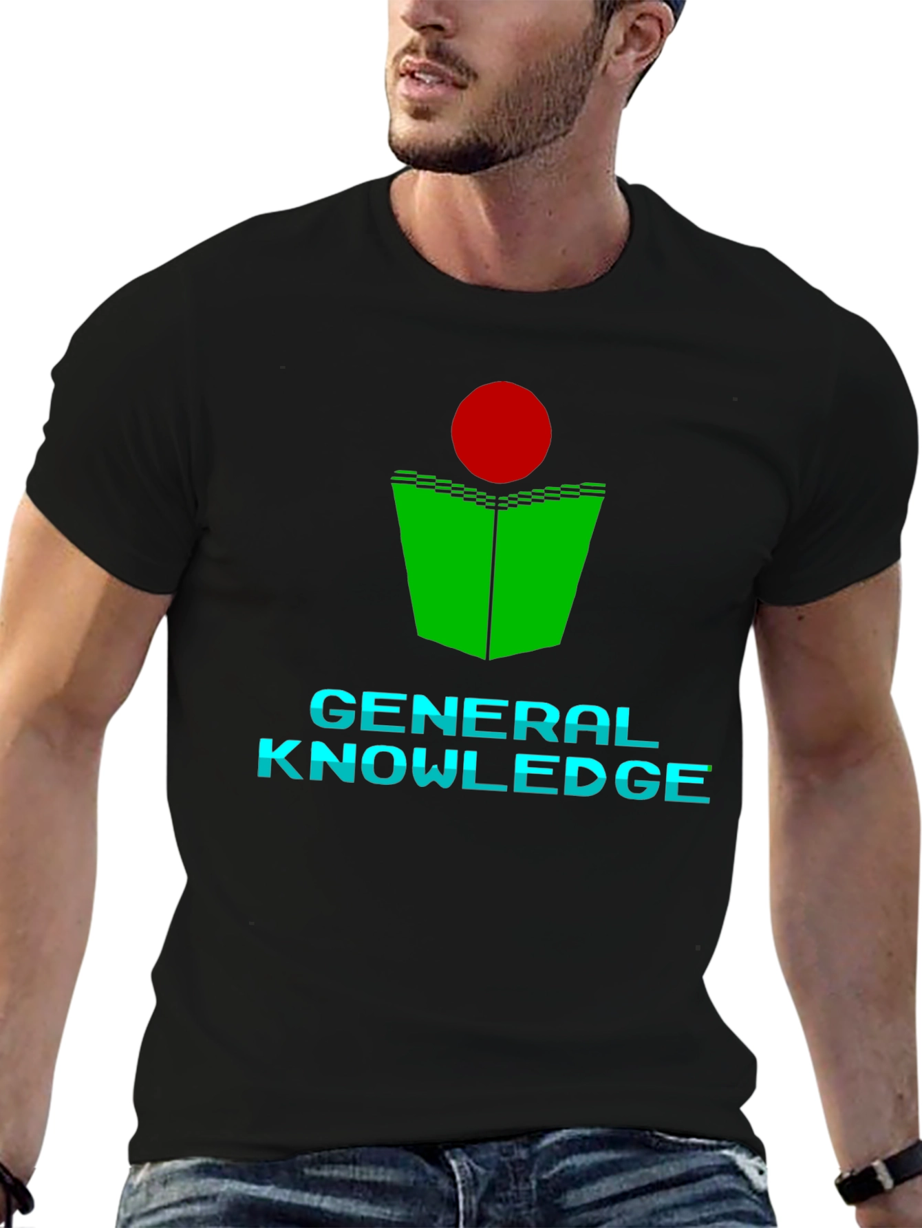 General Knowledge T-Shirt - Green Book Red Dot