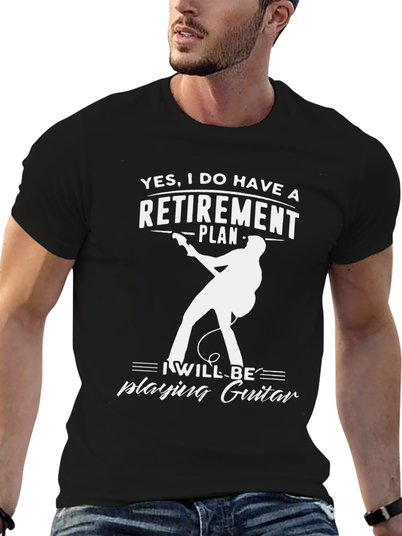 Retirement Guitar T-Shirt - Musician Gift