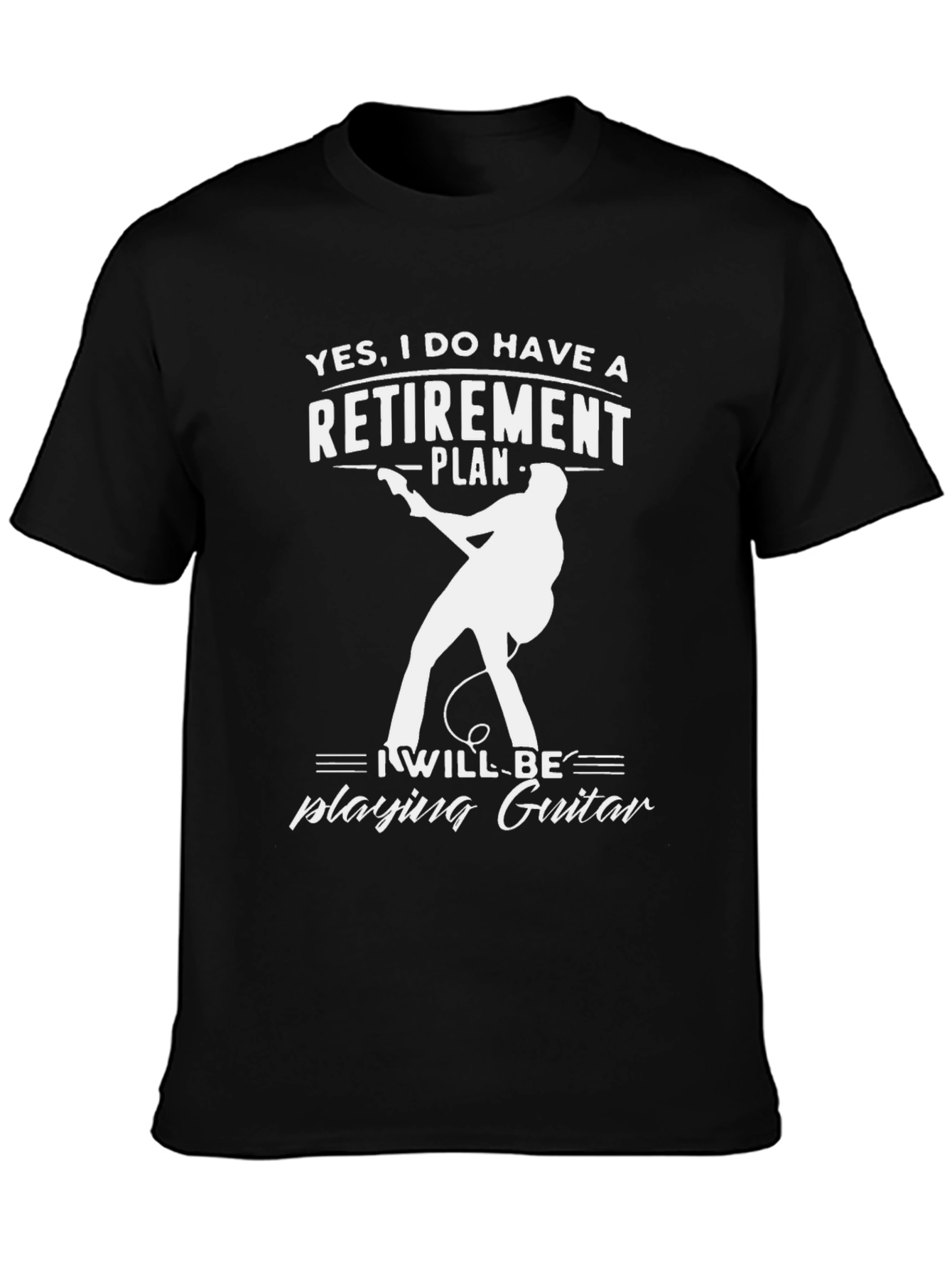 Retirement Guitar T-Shirt - Musician Gift