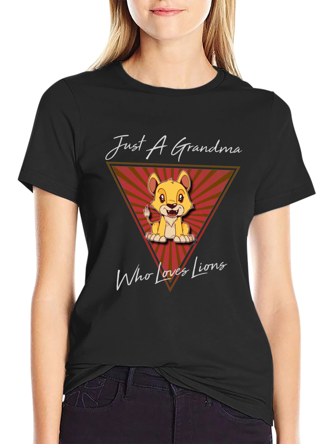 Lion Lover Grandma Graphic T-Shirt
