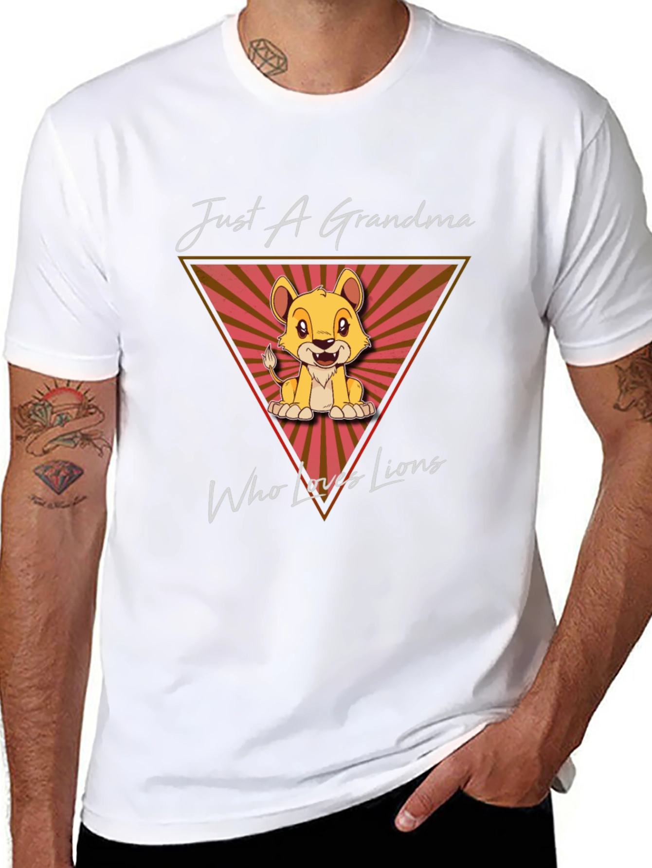 Lion Lover Grandma Graphic T-Shirt