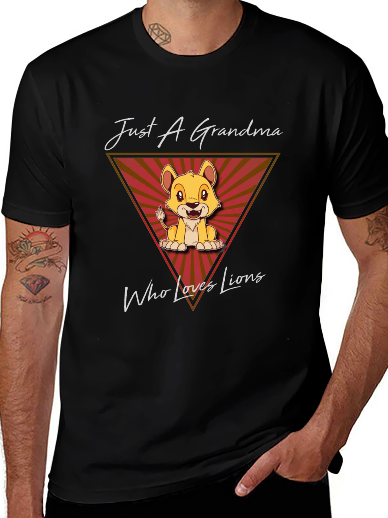 Lion Lover Grandma Graphic T-Shirt