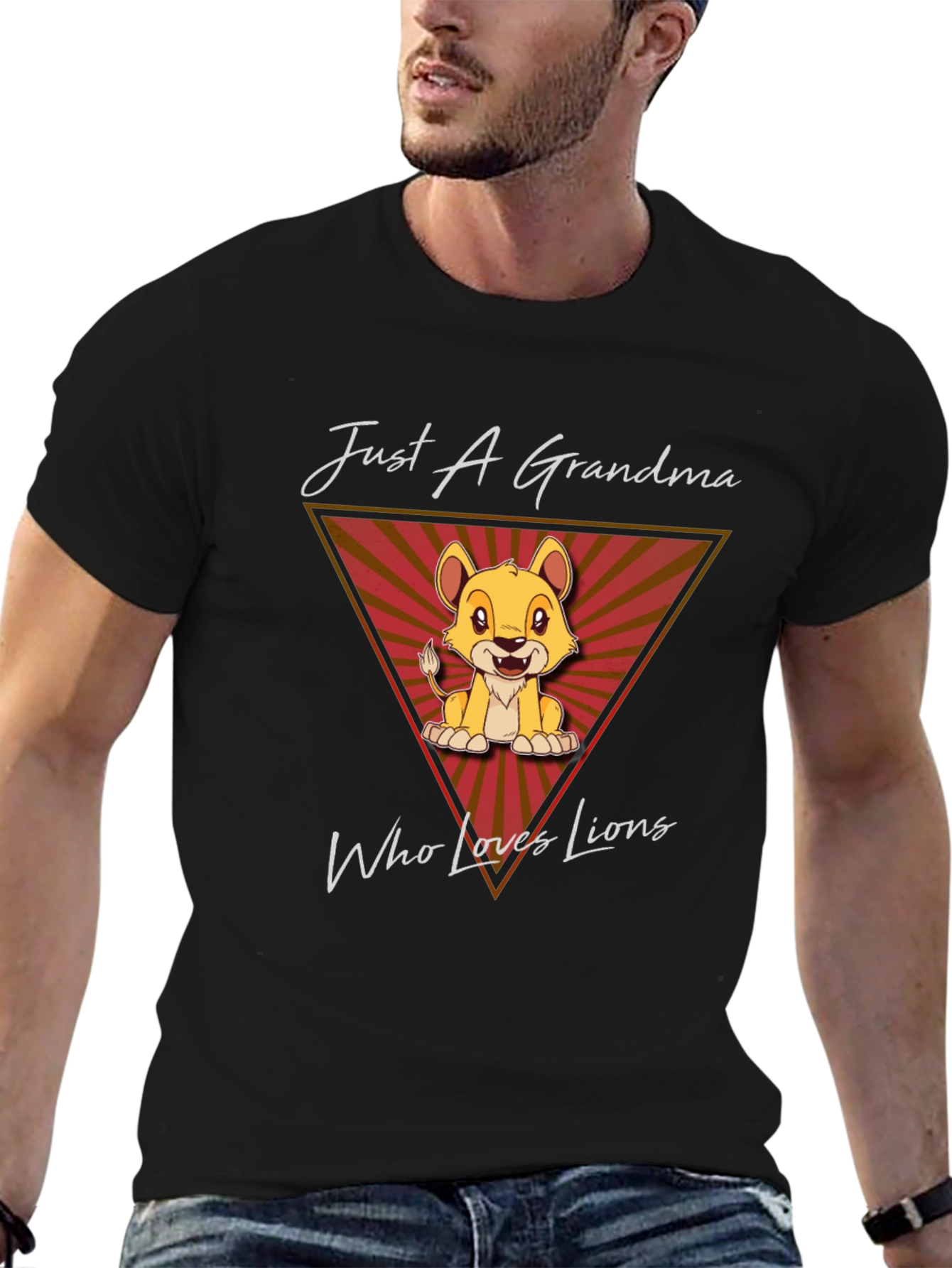 Lion Lover Grandma Graphic T-Shirt