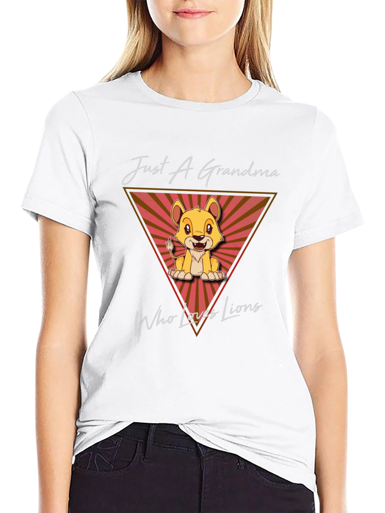 Lion Lover Grandma Graphic T-Shirt