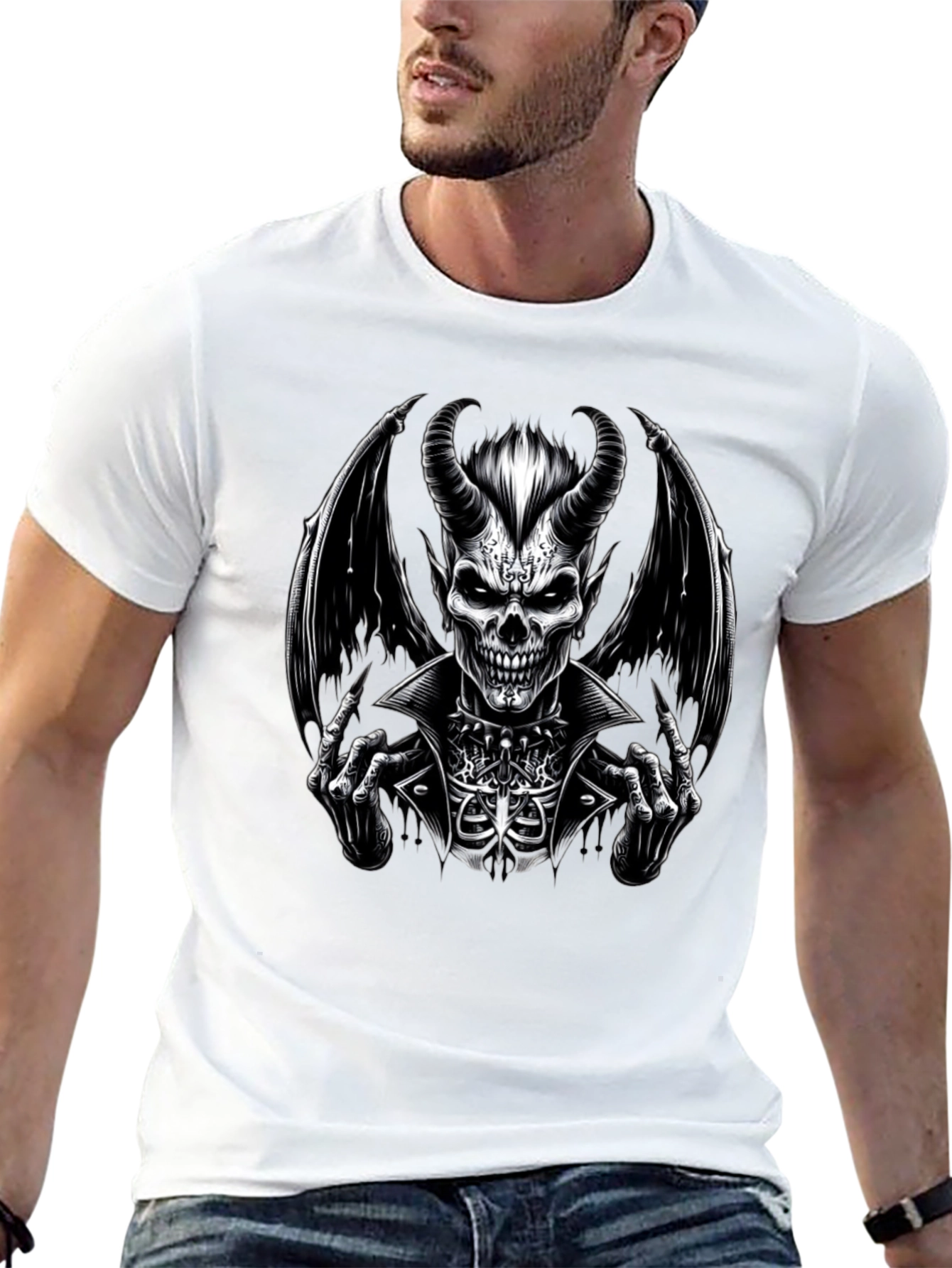 Devil Skeleton Black T-Shirt