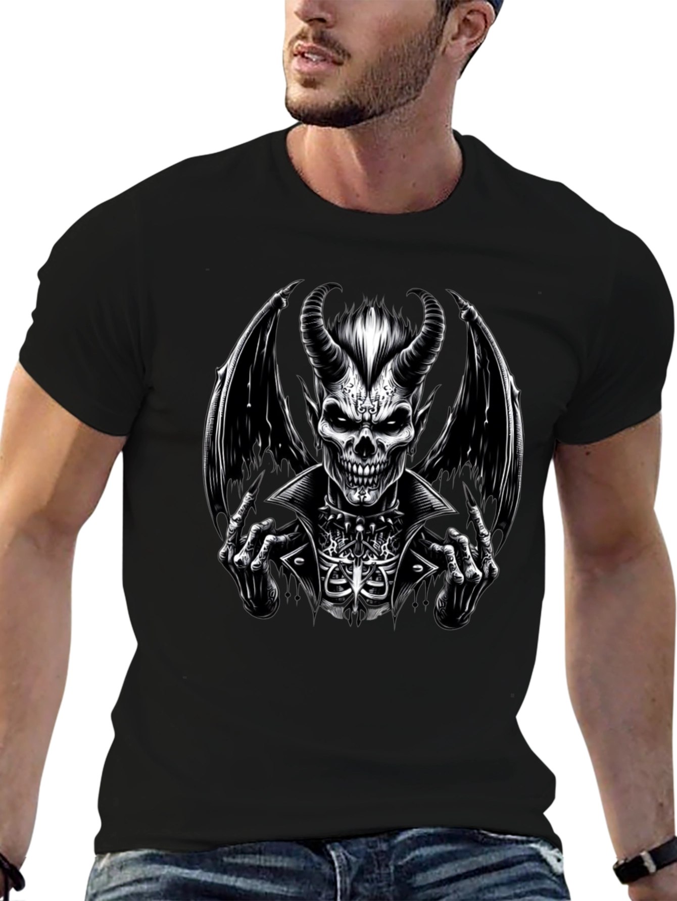 Devil Skeleton Black T-Shirt