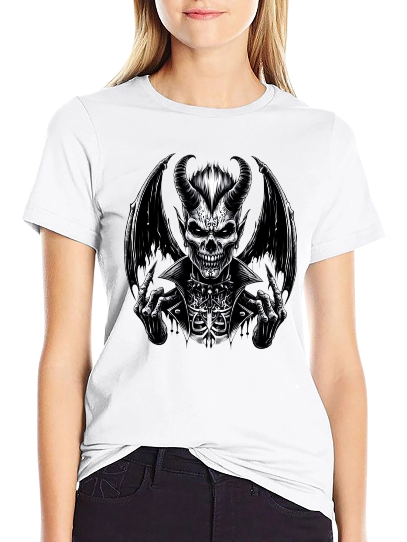 Devil Skeleton Black T-Shirt