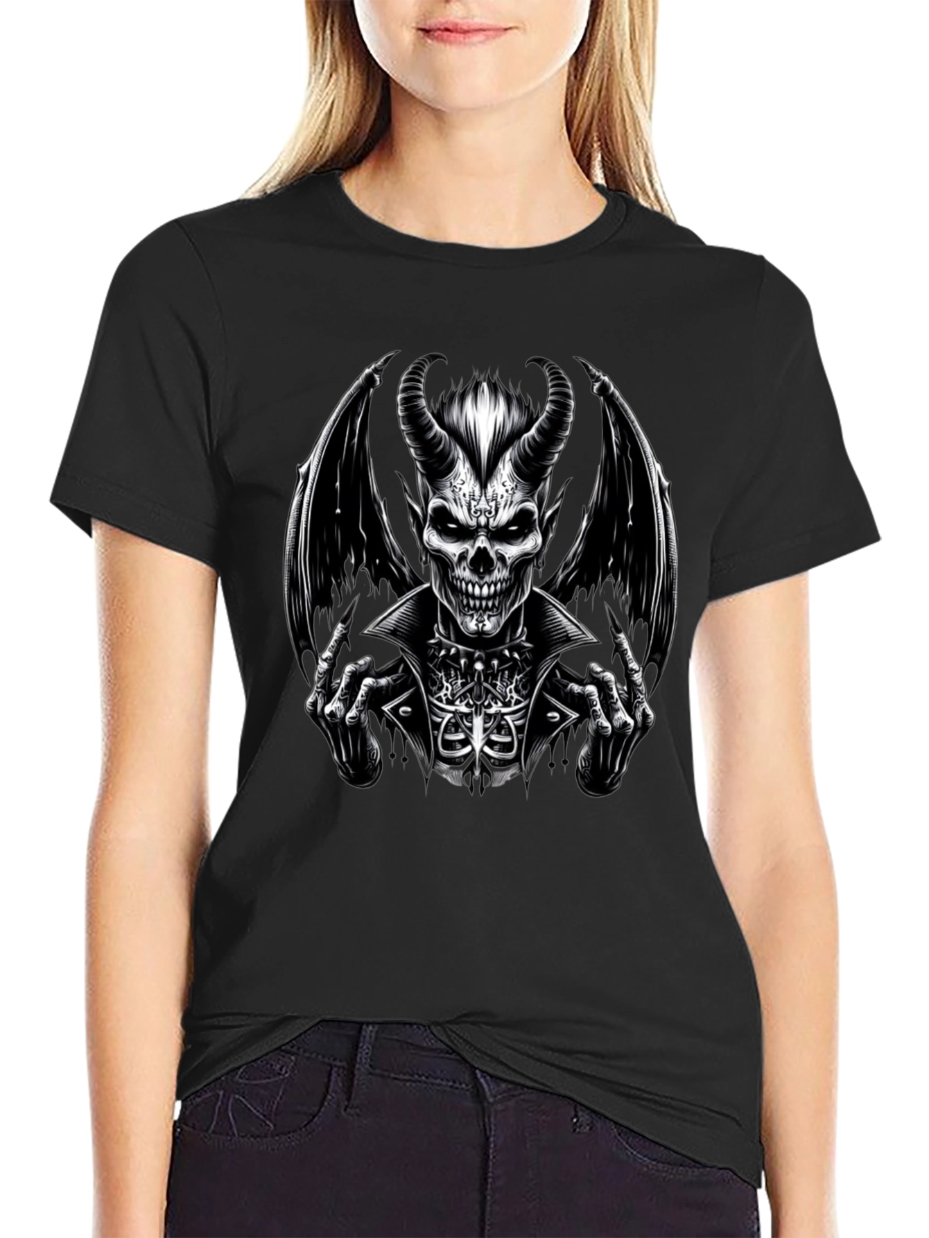 Devil Skeleton Black T-Shirt