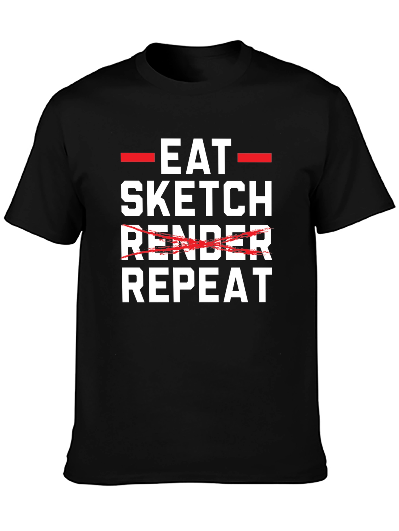 Eat Sketch Repeat Graphic Tee