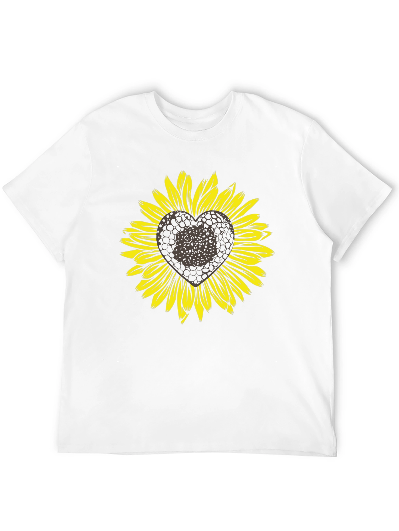 Sunflower Heart Graphic T-Shirt