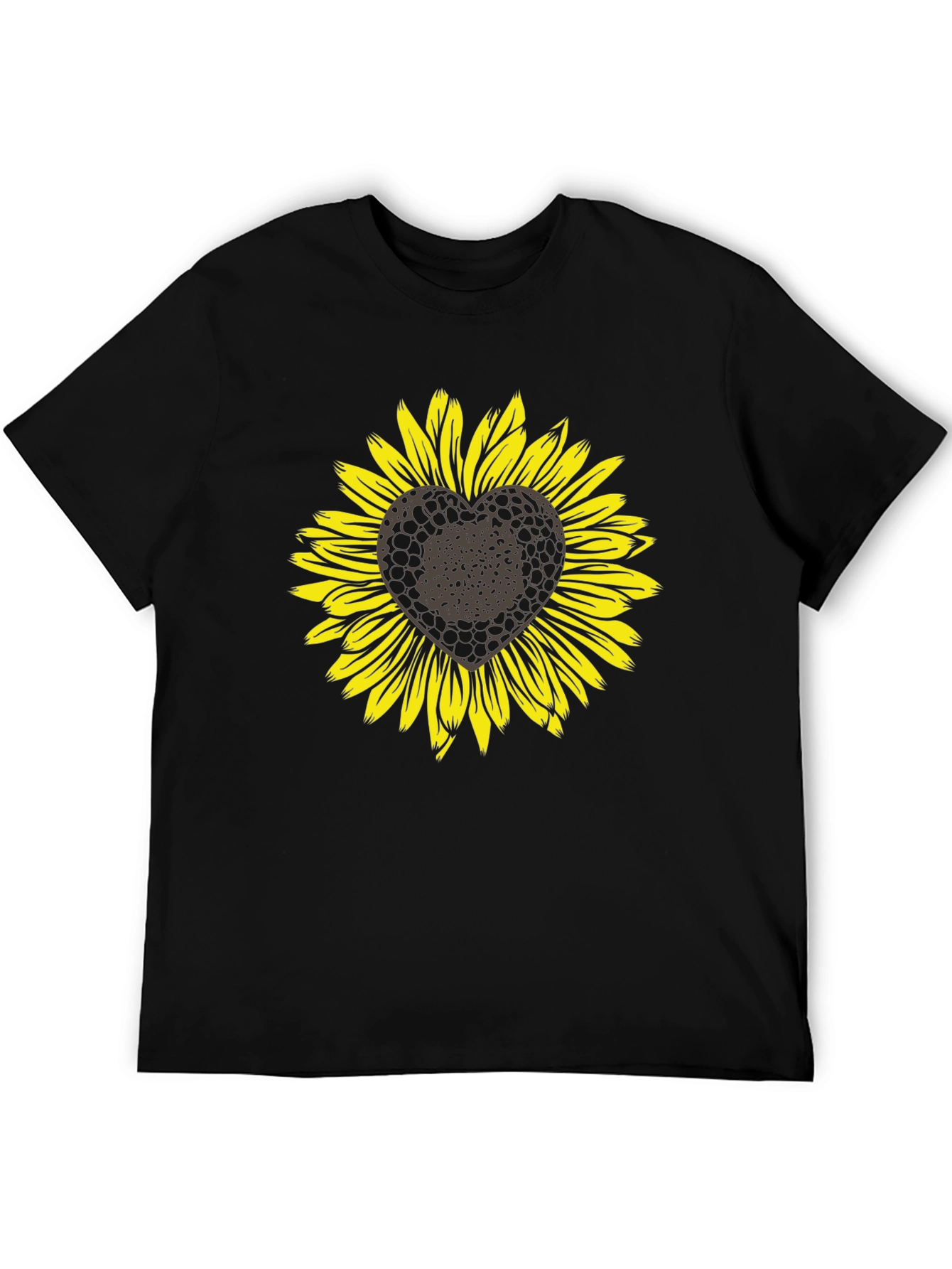 Sunflower Heart Graphic T-Shirt
