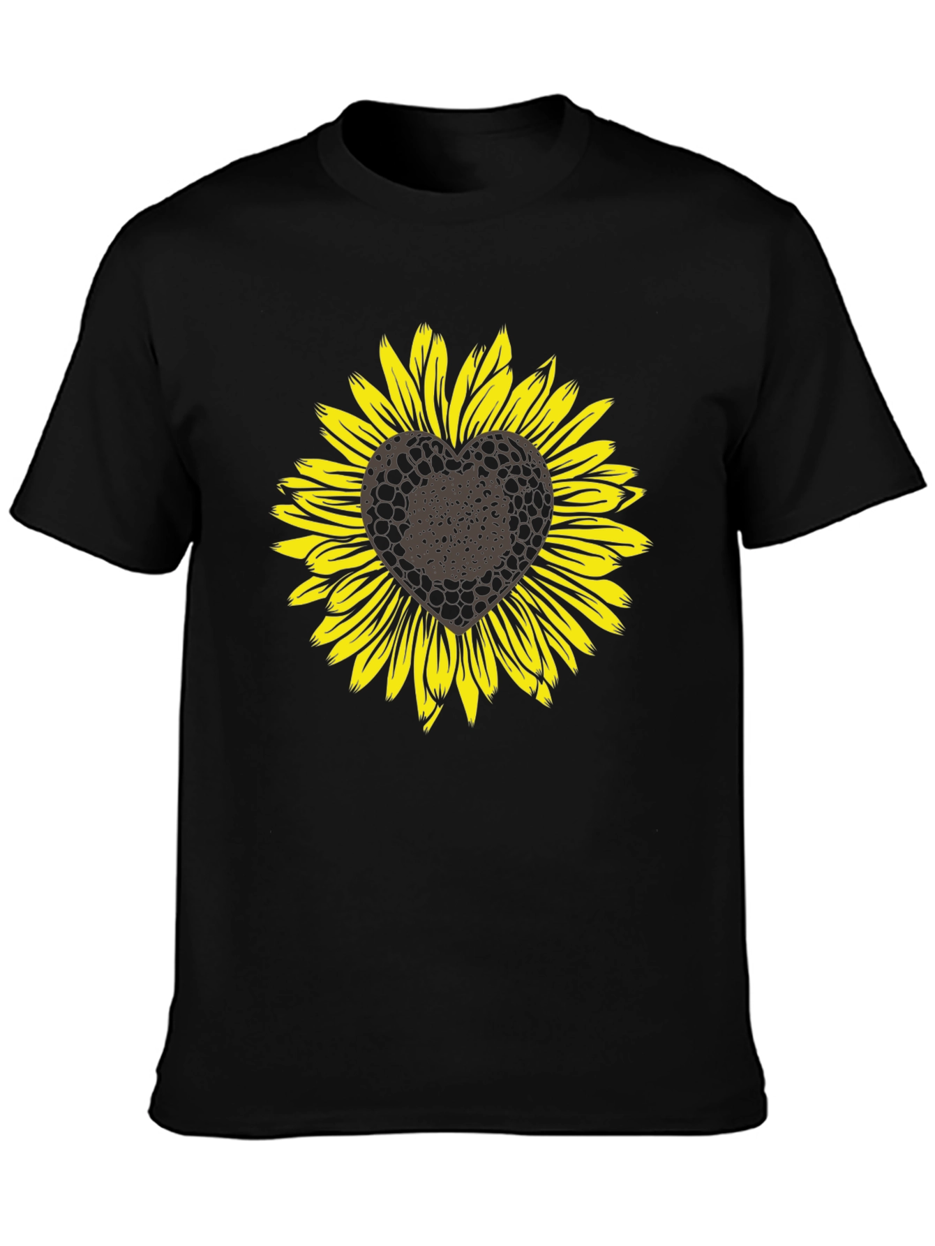 Sunflower Heart Graphic T-Shirt