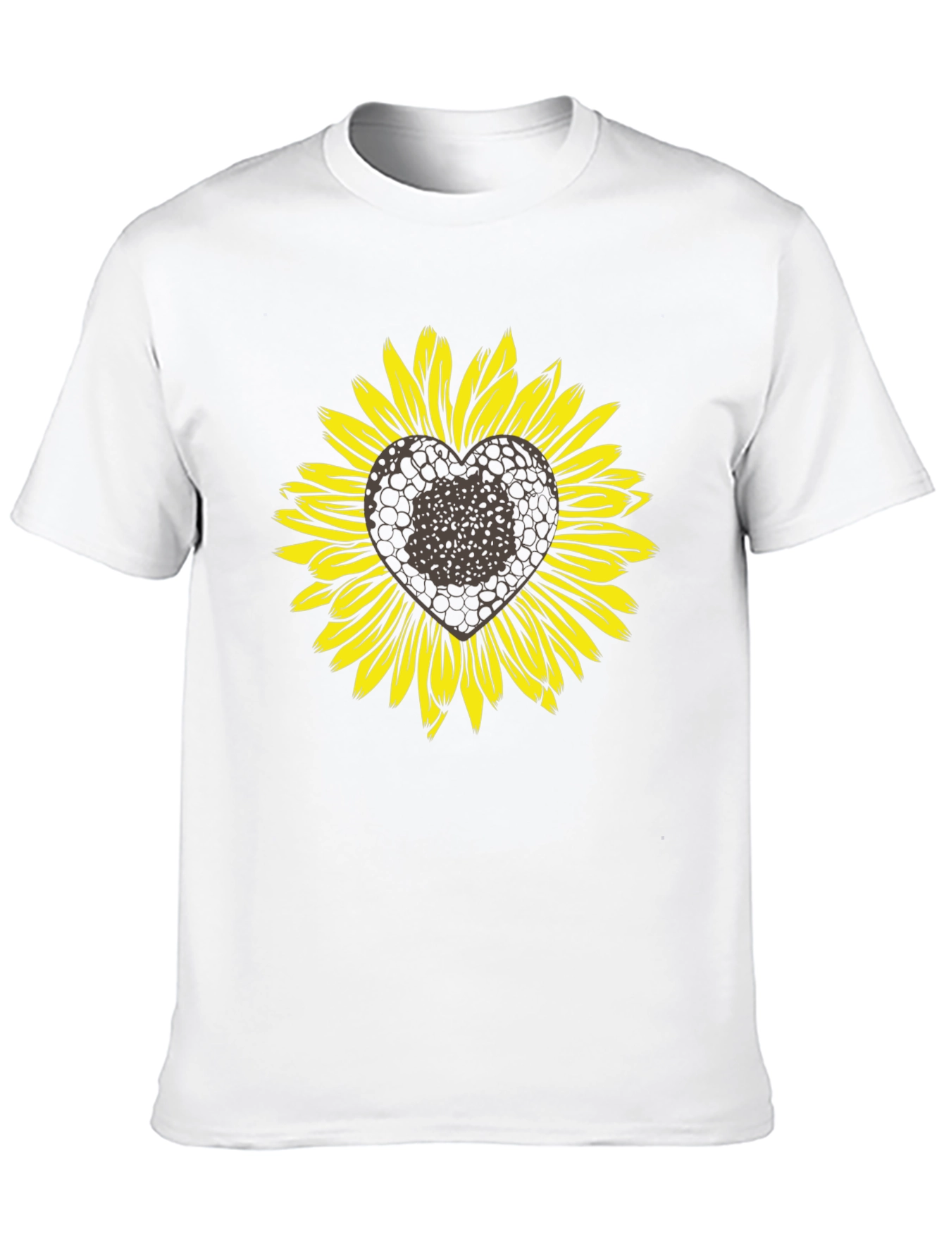 Sunflower Heart Graphic T-Shirt