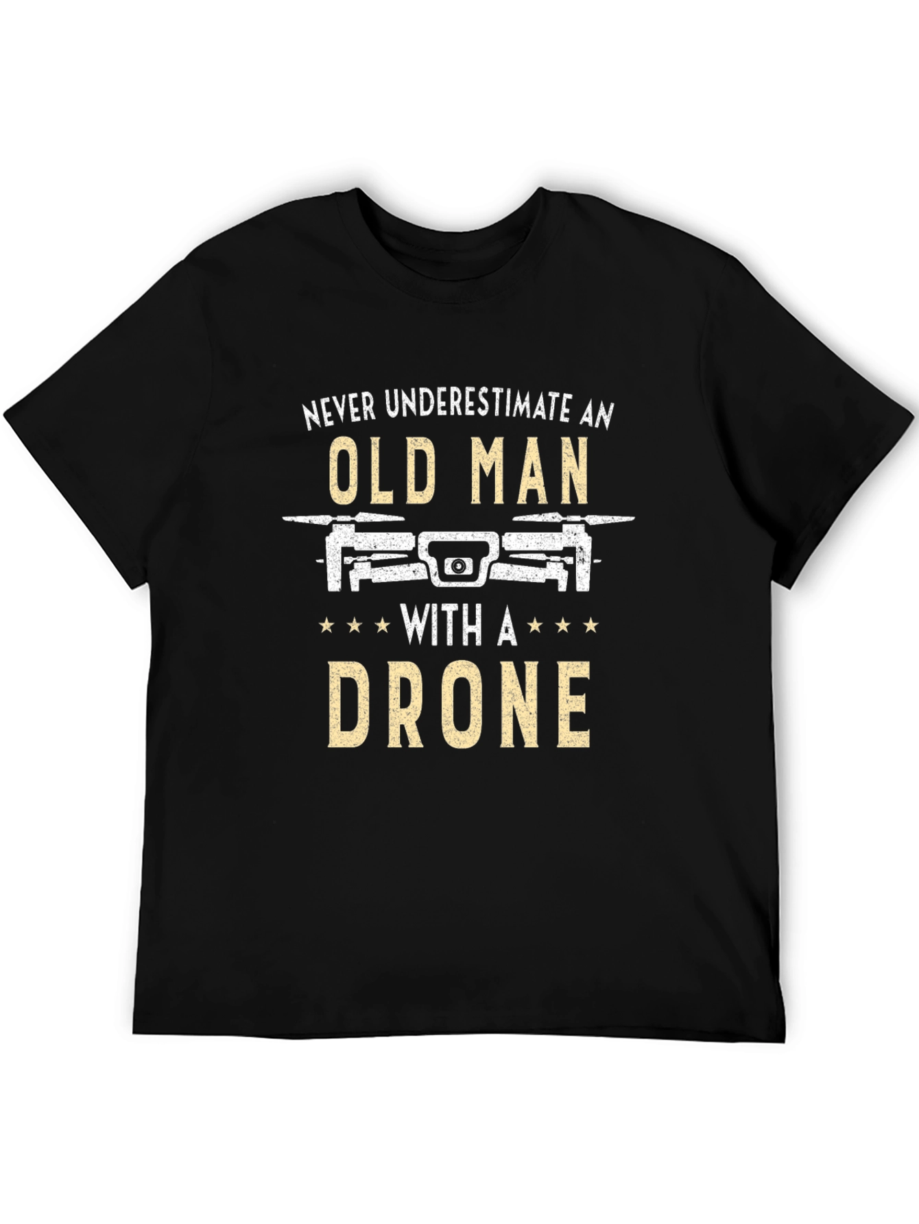 Funny Old Man Drone T-Shirt