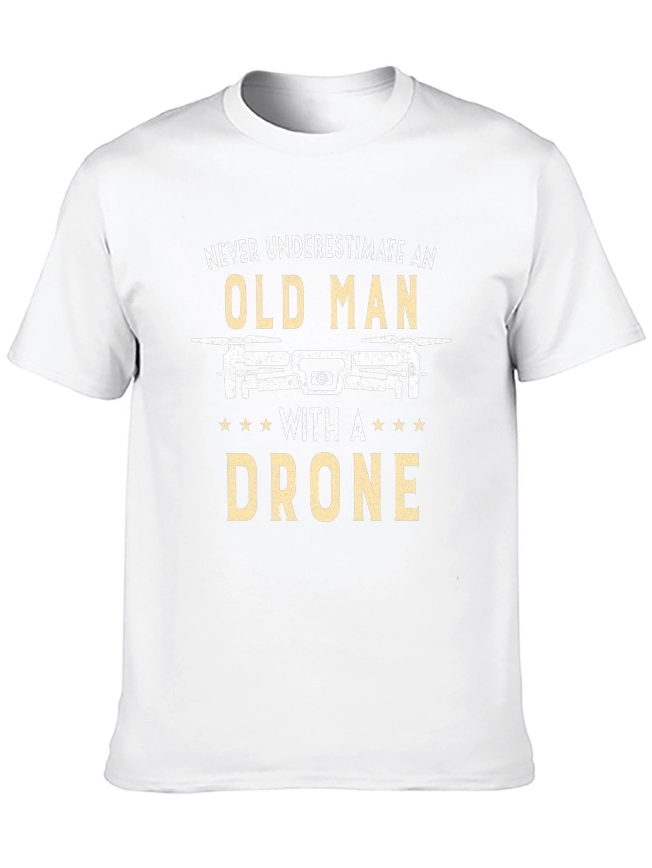 Funny Old Man Drone T-Shirt