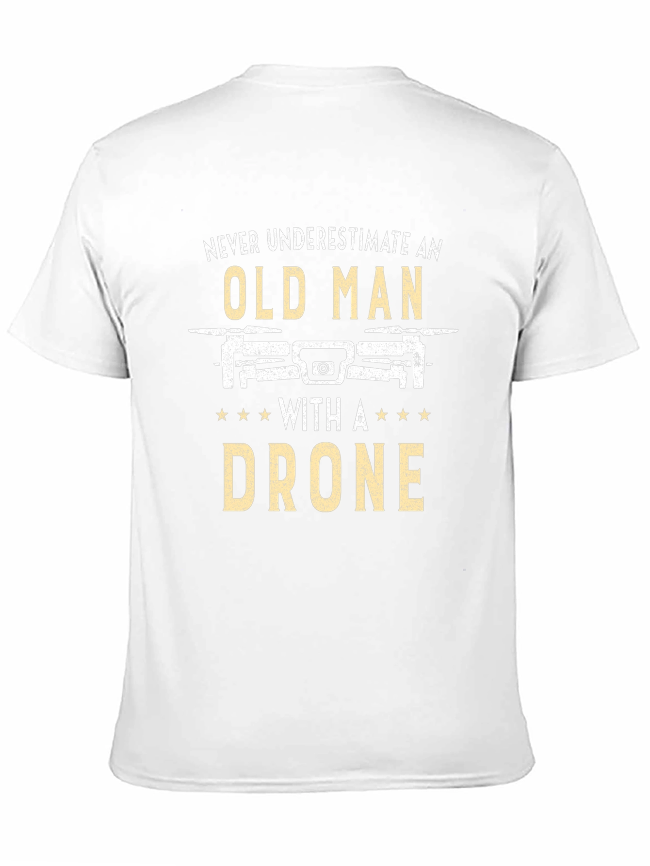 Funny Old Man Drone T-Shirt