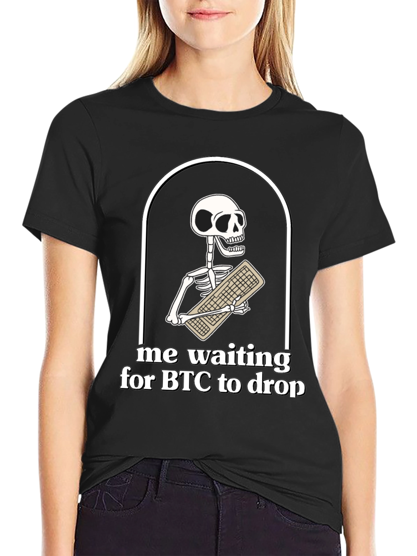 BTC Crypto Skeleton Graphic Tee