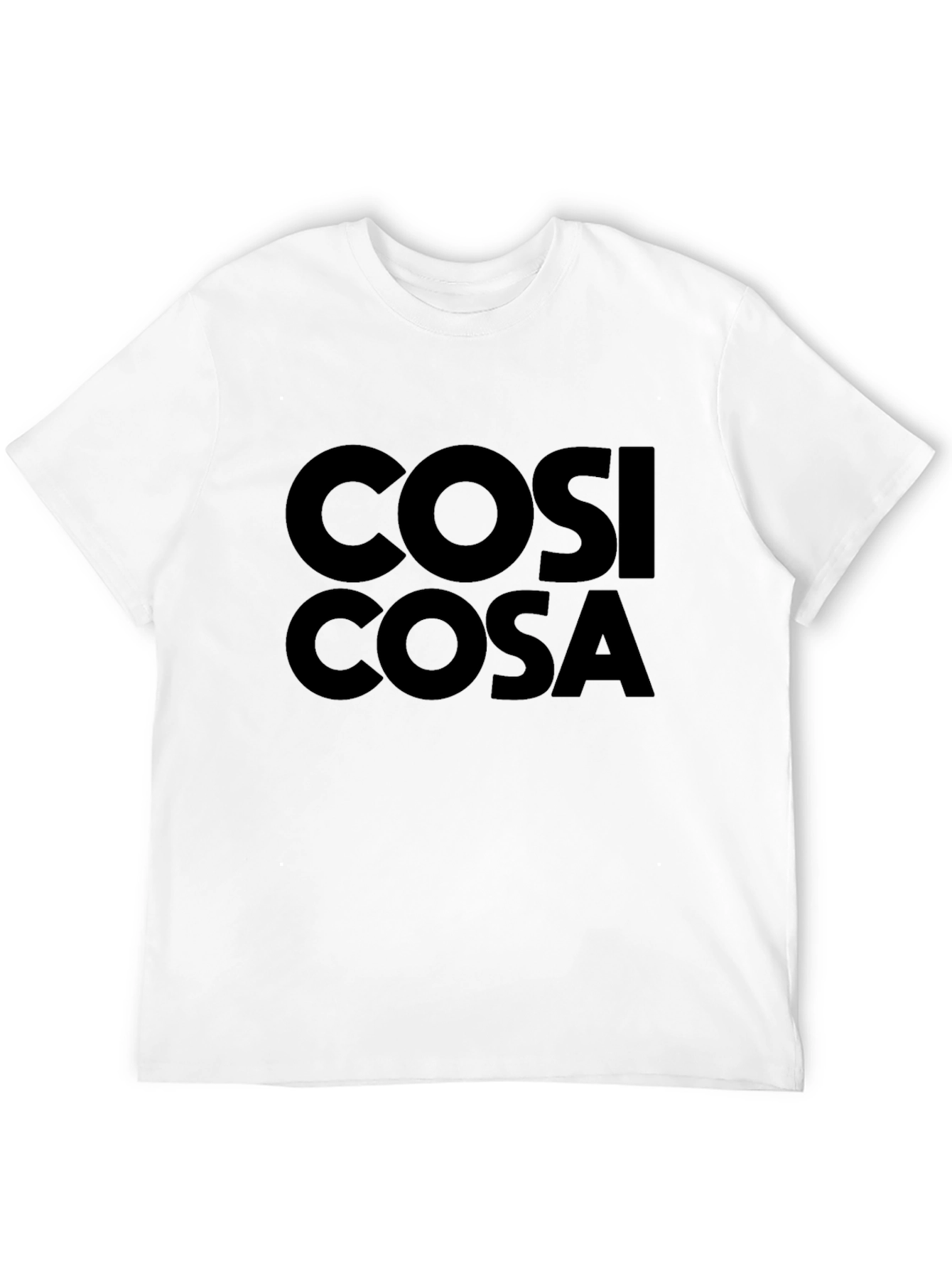 Cosi Cosa Black T-Shirt - Casual Unisex Tee