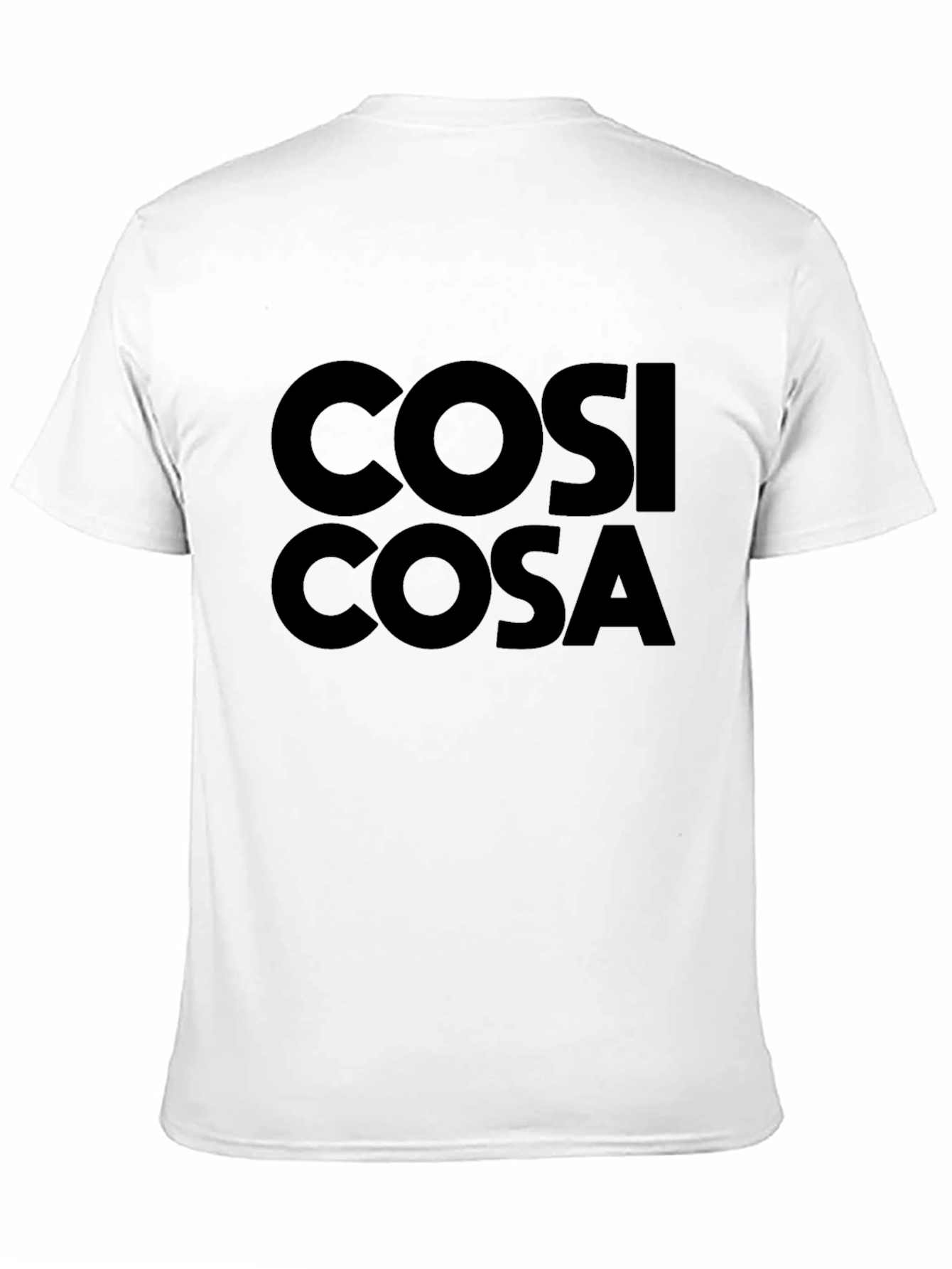 Cosi Cosa Black T-Shirt - Casual Unisex Tee