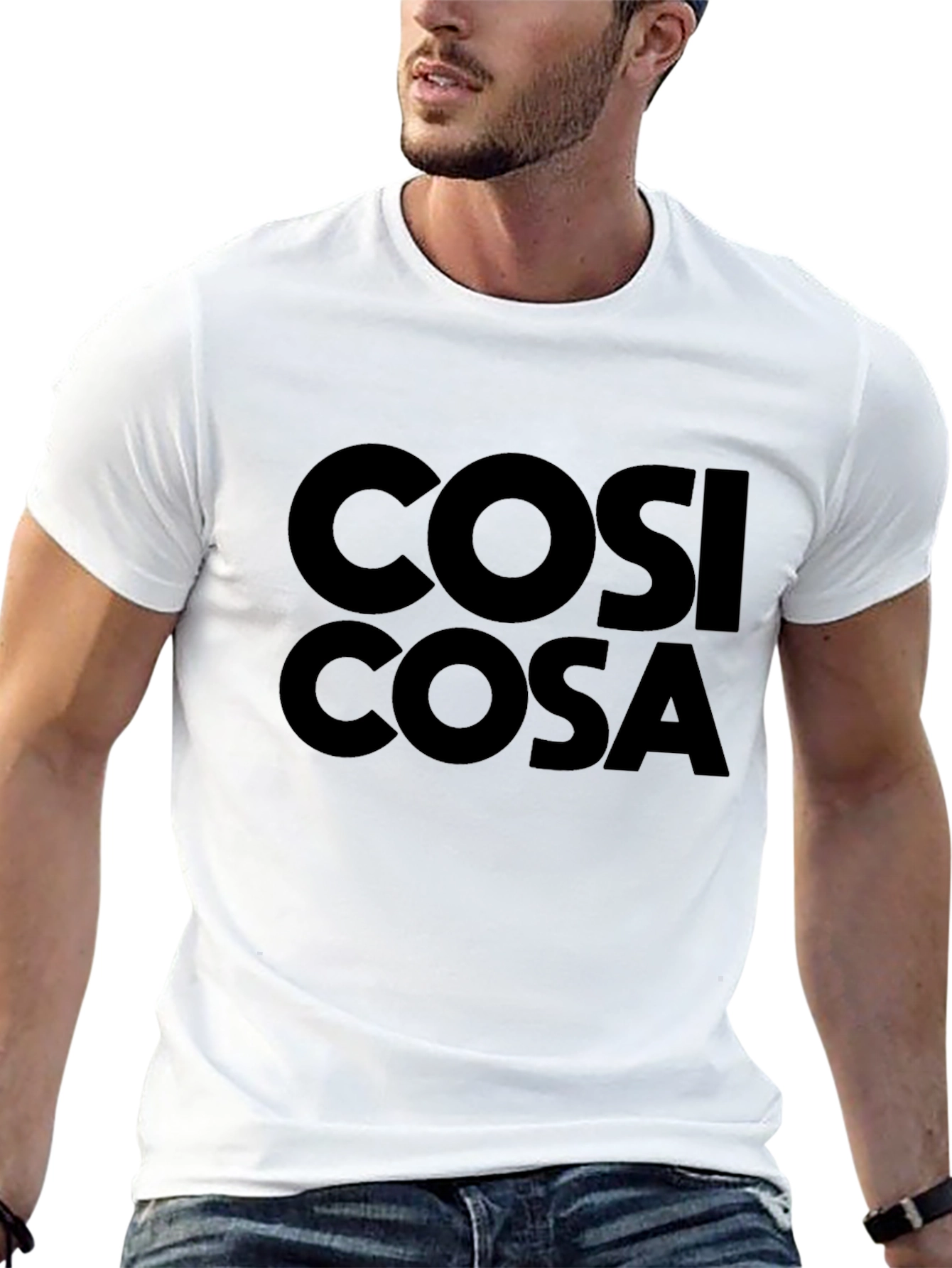 Cosi Cosa Black T-Shirt - Casual Unisex Tee