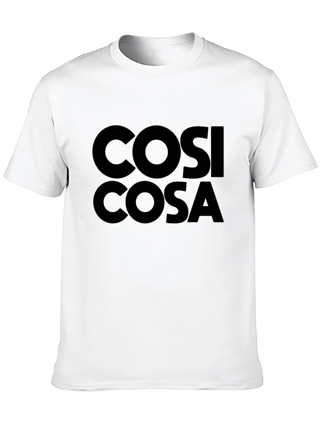 Cosi Cosa Black T-Shirt - Casual Unisex Tee