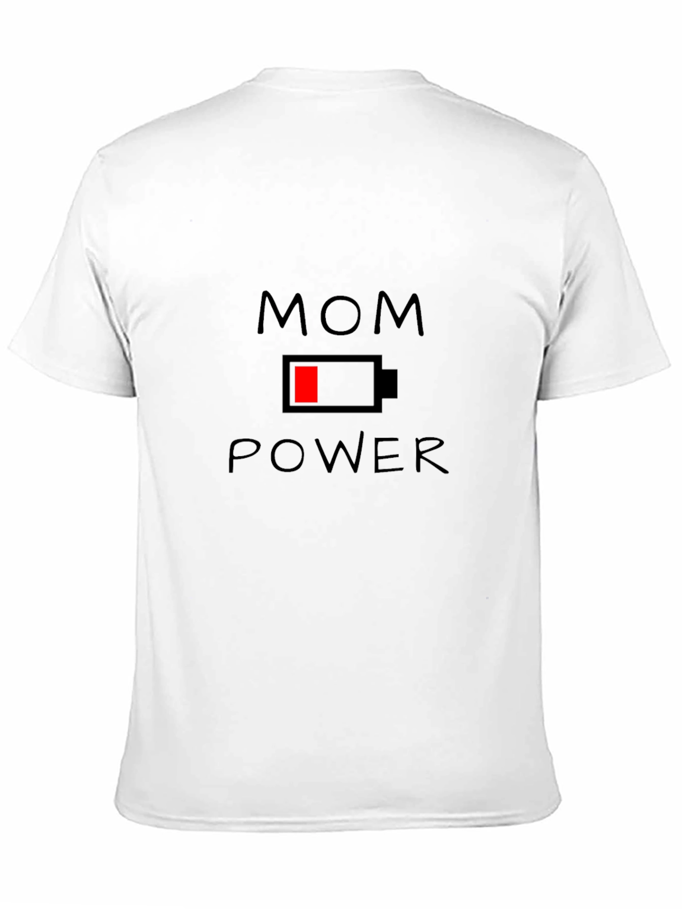 Mom Power Low Battery T-Shirt - Black