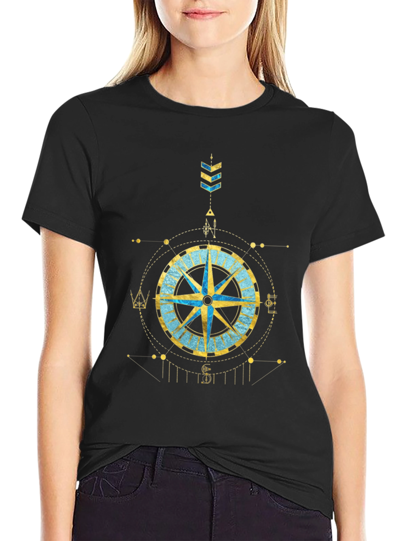 Compass Graphic Tee - Stylish Design