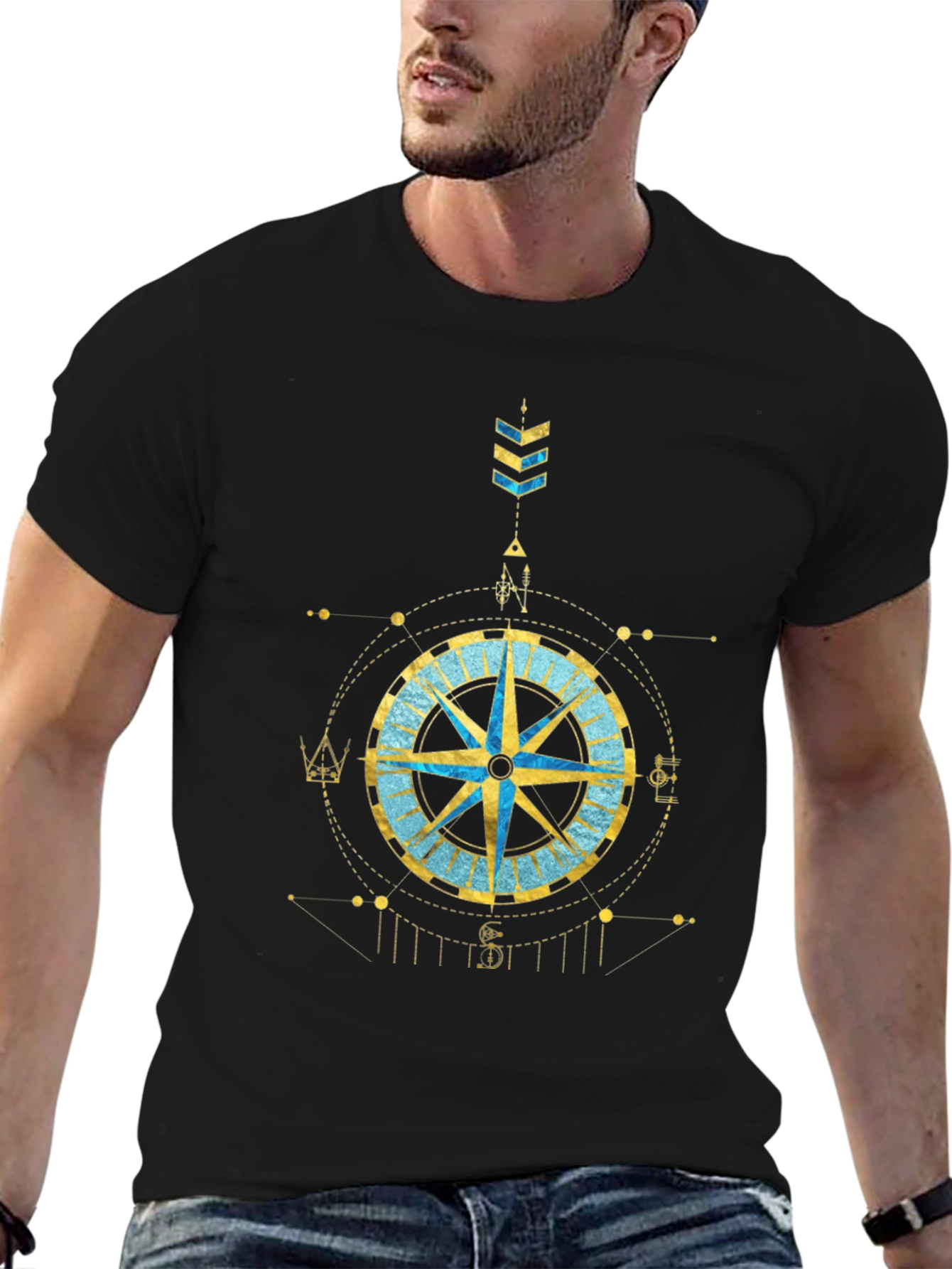 Compass Graphic Tee - Stylish Design