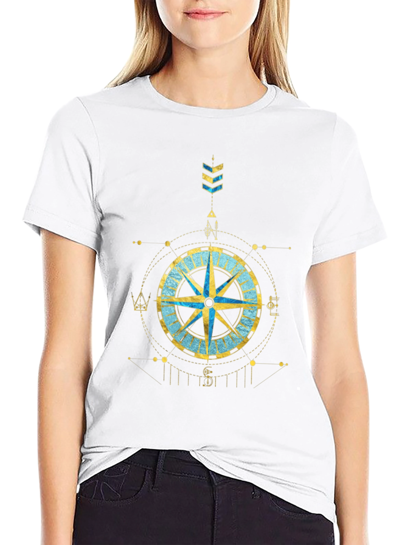 Compass Graphic Tee - Stylish Design