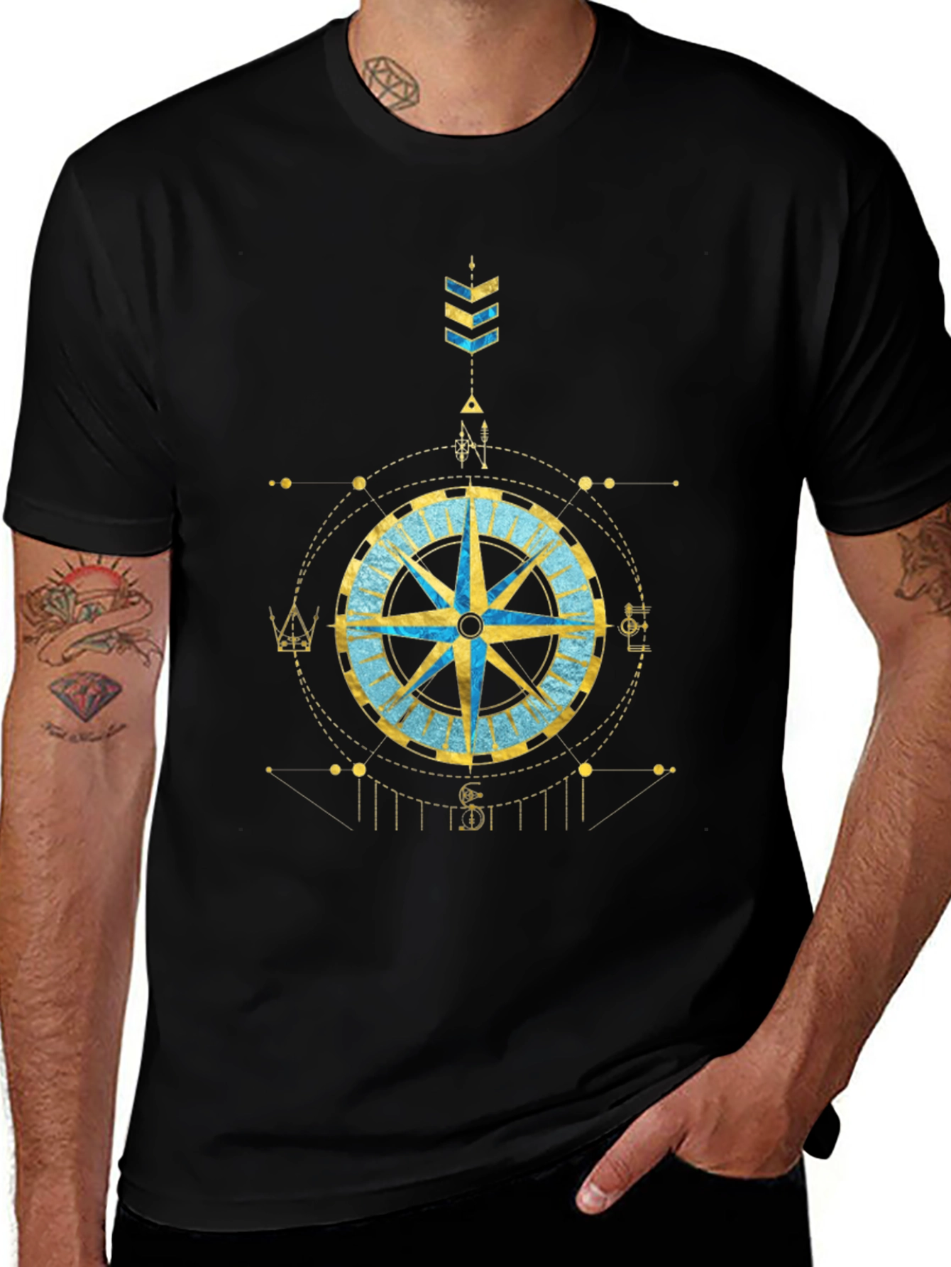 Compass Graphic Tee - Stylish Design
