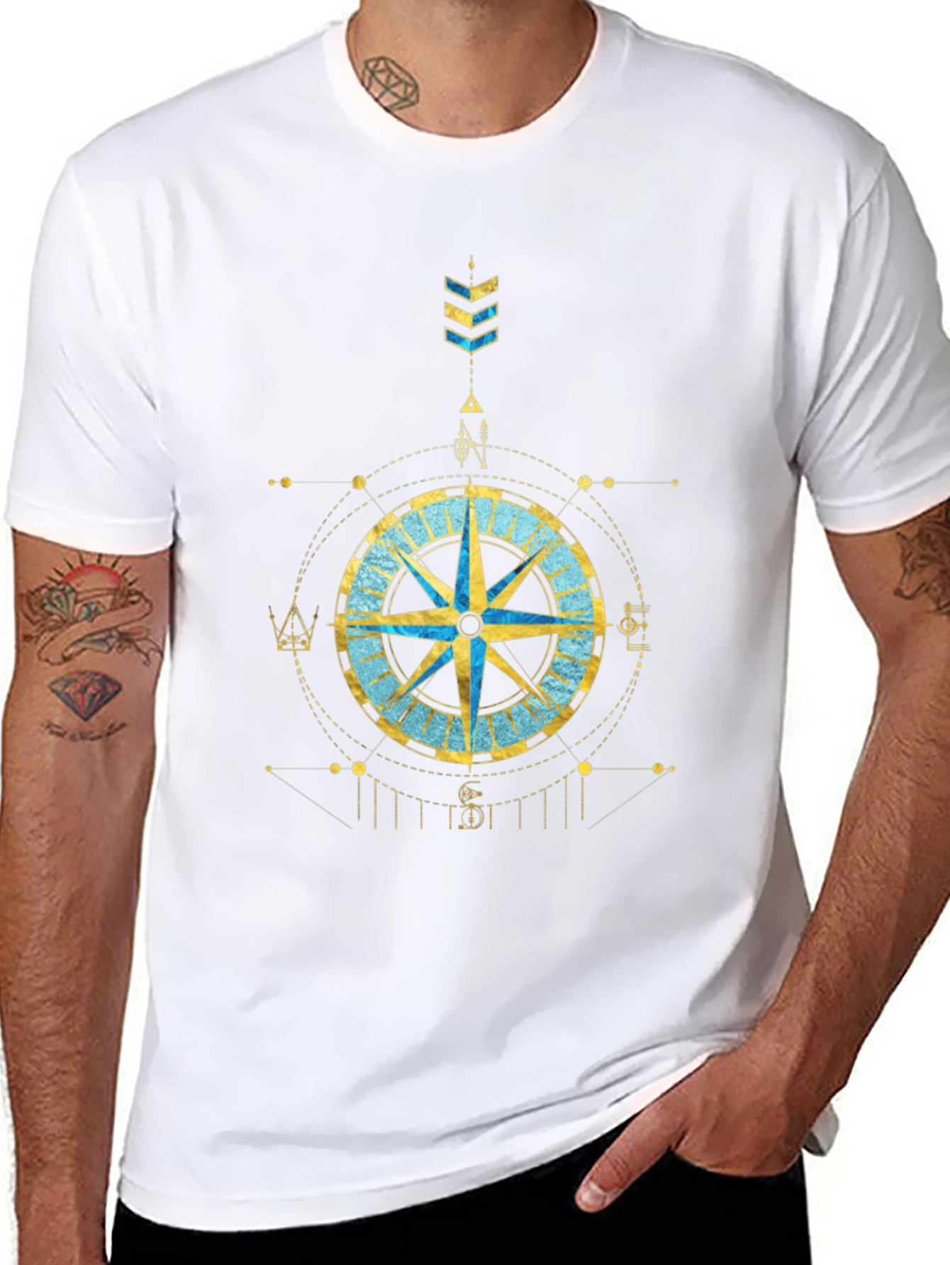 Compass Graphic Tee - Stylish Design