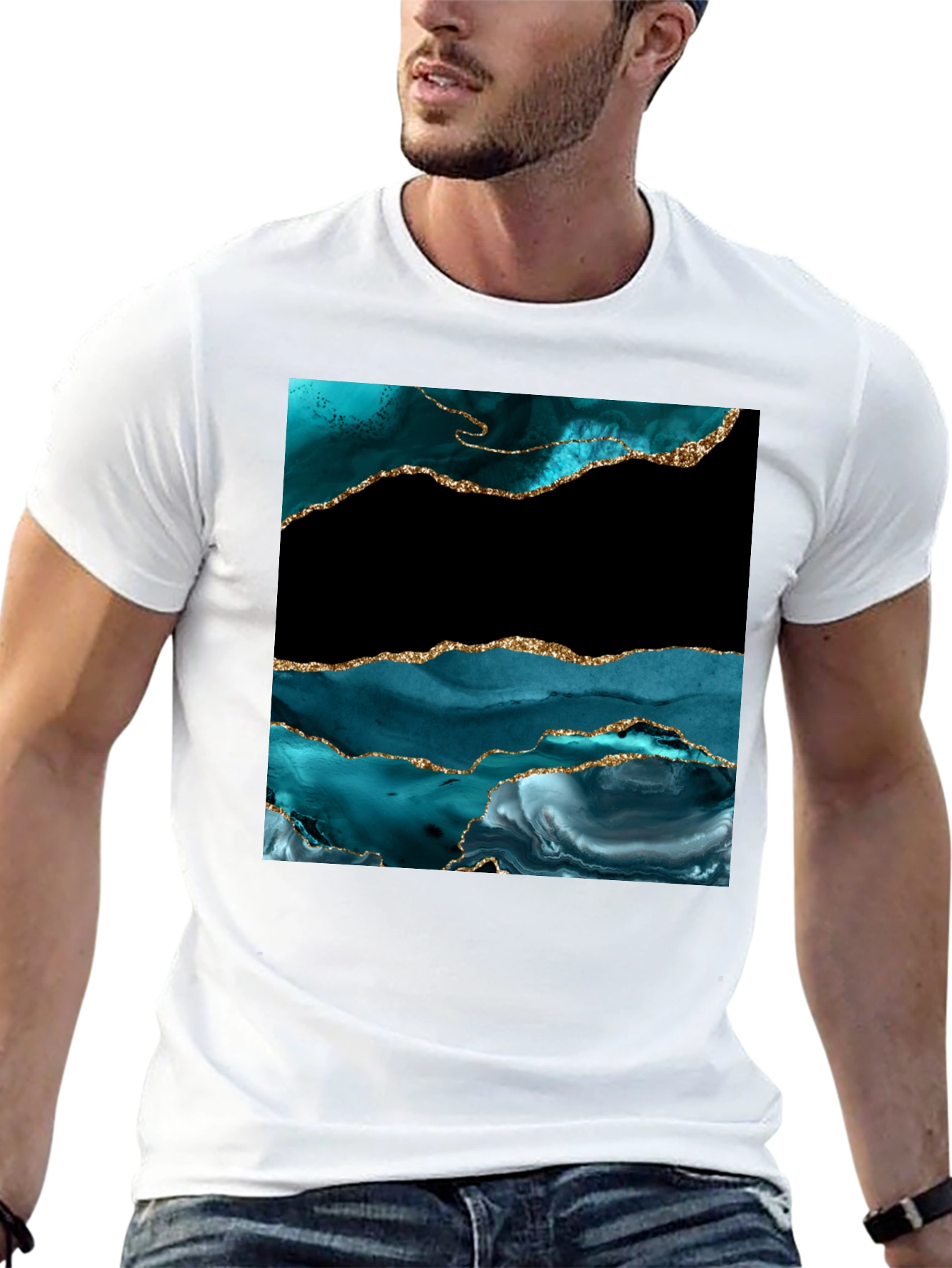 Abstract Art Tee - Black