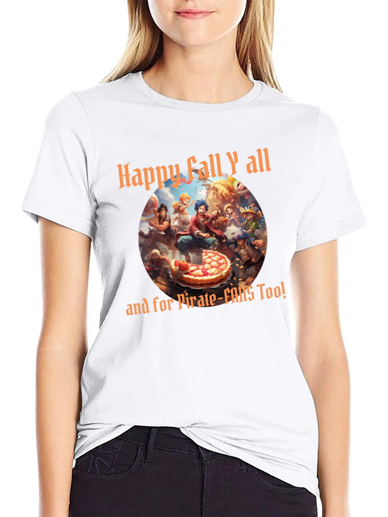 Happy Fall One Piece Anime T-Shirt