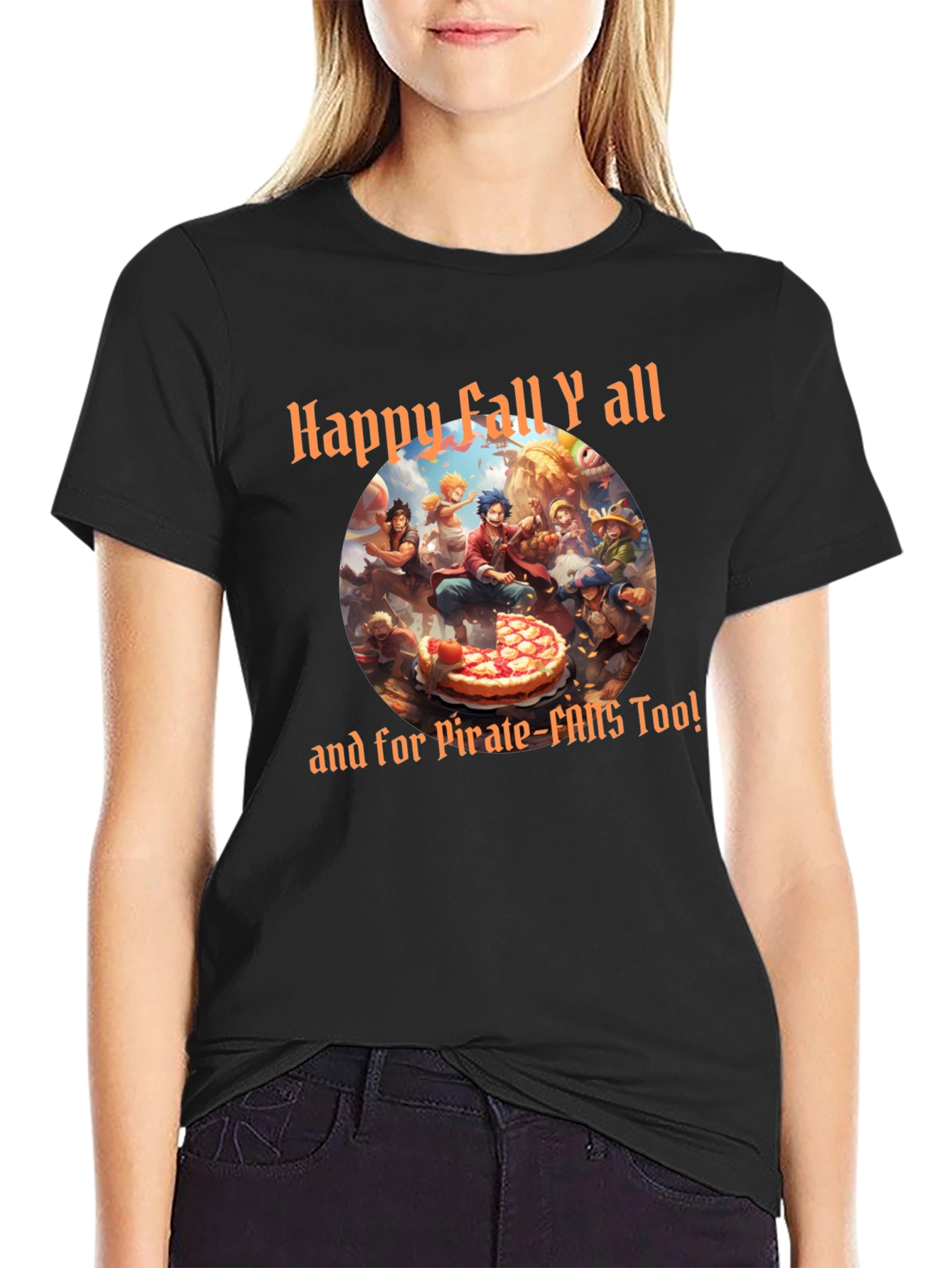 Happy Fall One Piece Anime T-Shirt