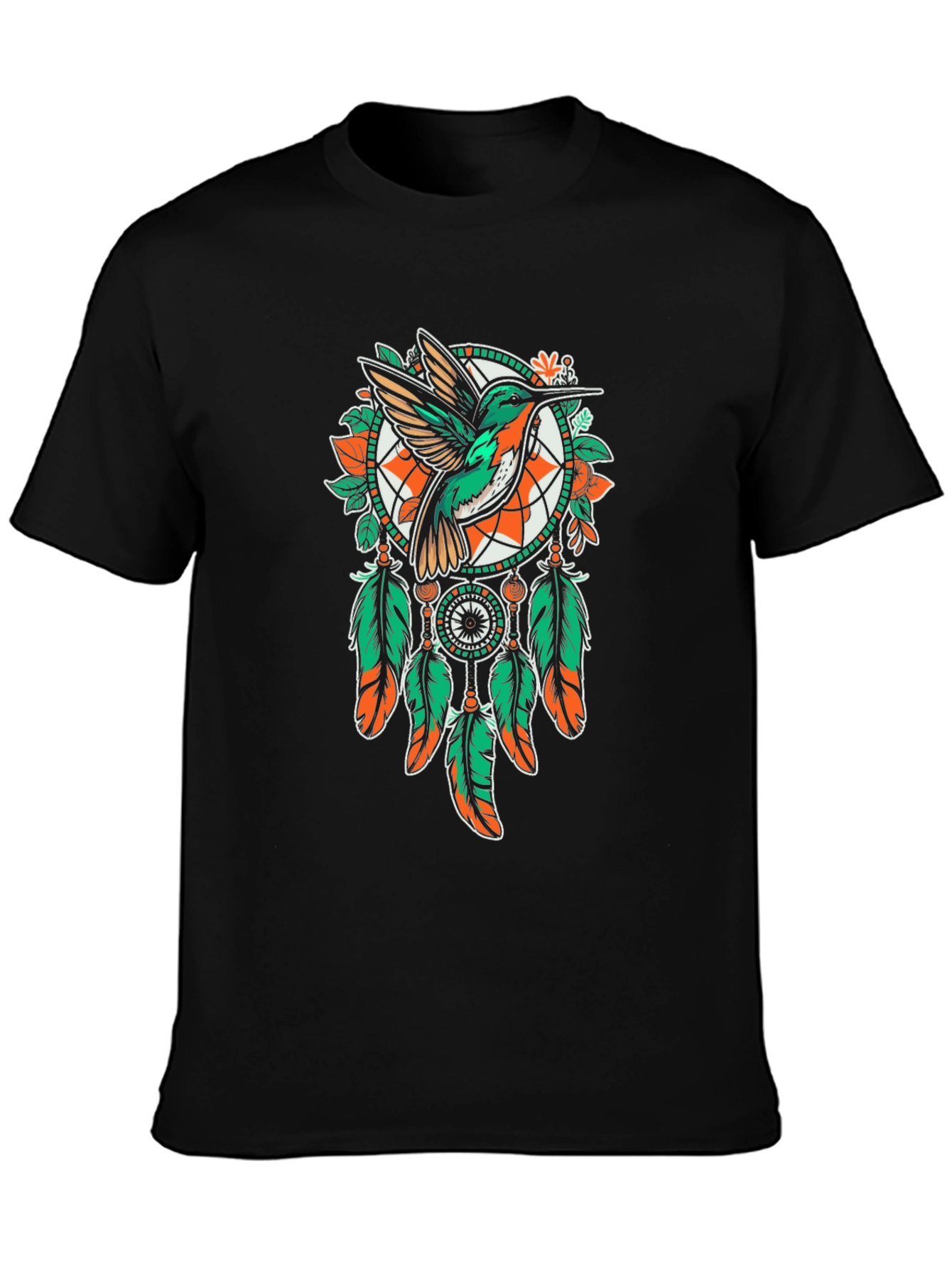 Hummingbird Dreamcatcher T-Shirt - Unique Graphic Tee