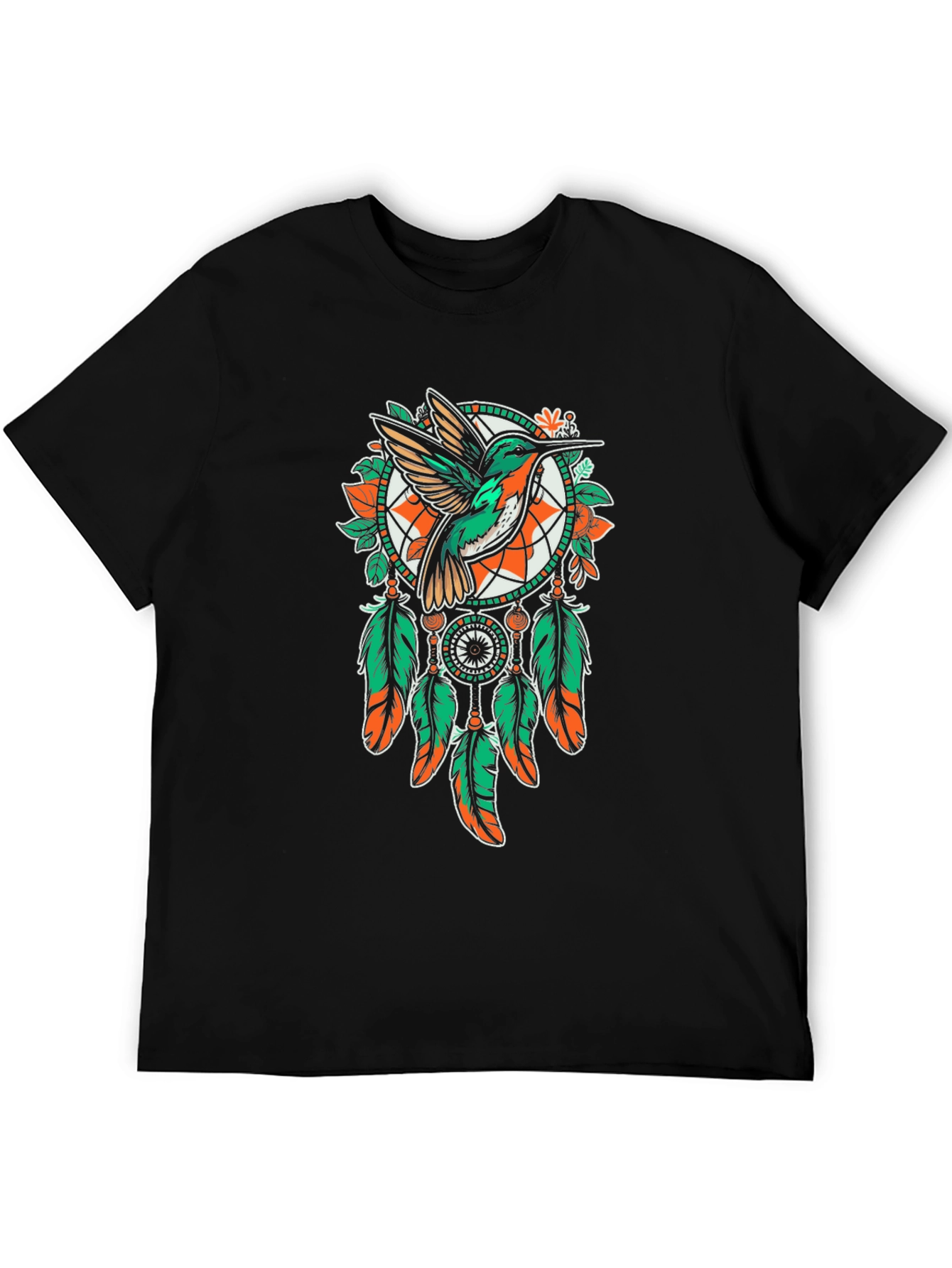 Hummingbird Dreamcatcher T-Shirt - Unique Graphic Tee