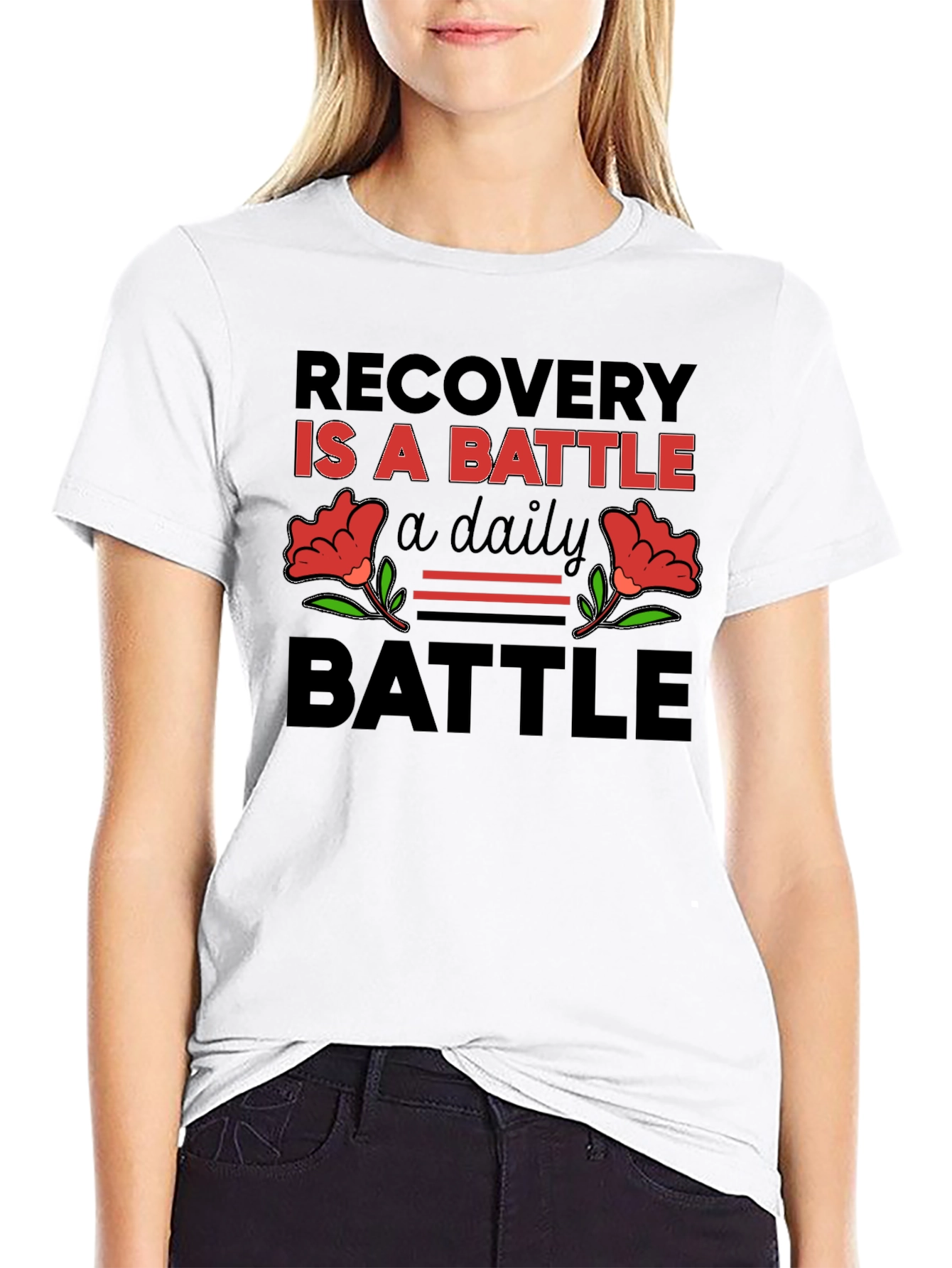 Recovery is a Battle T-Shirt