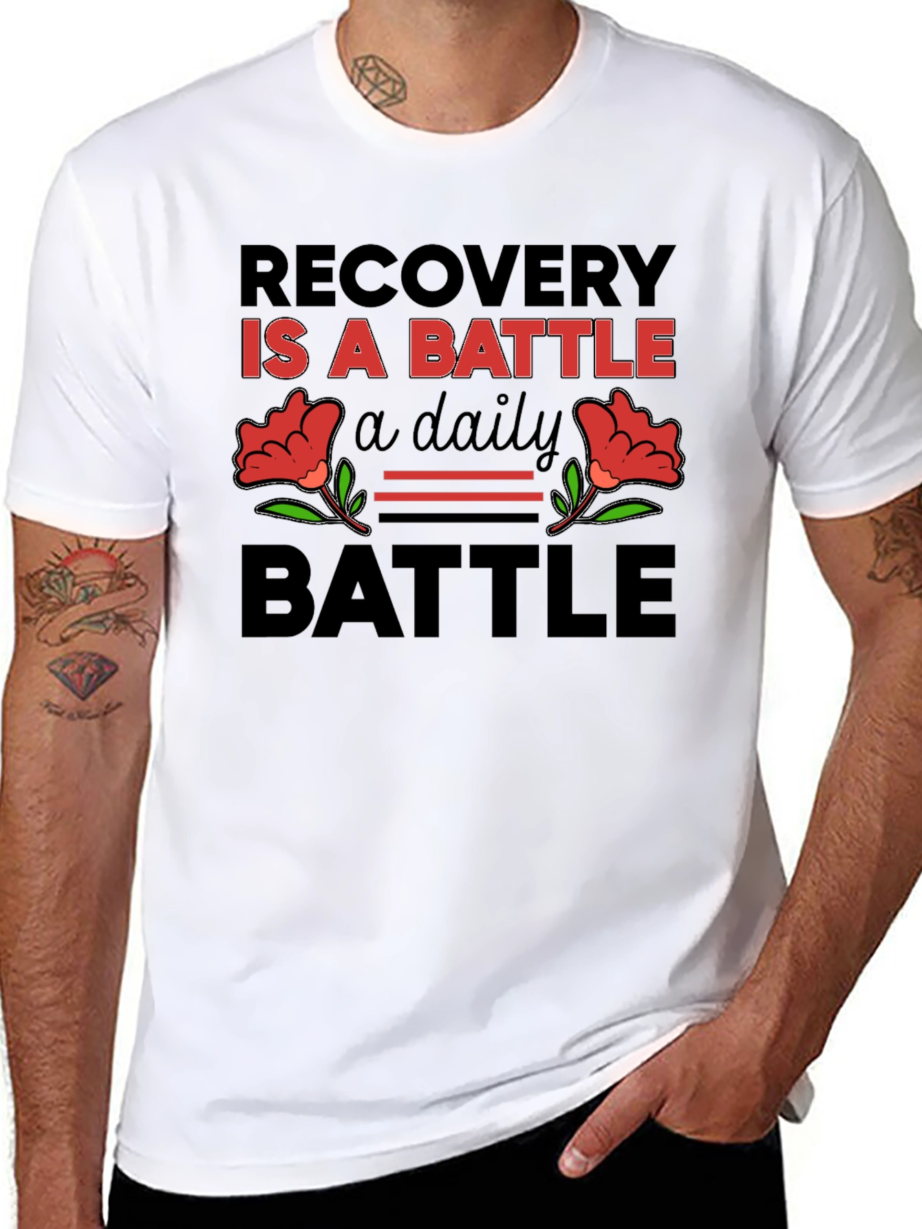Recovery is a Battle T-Shirt