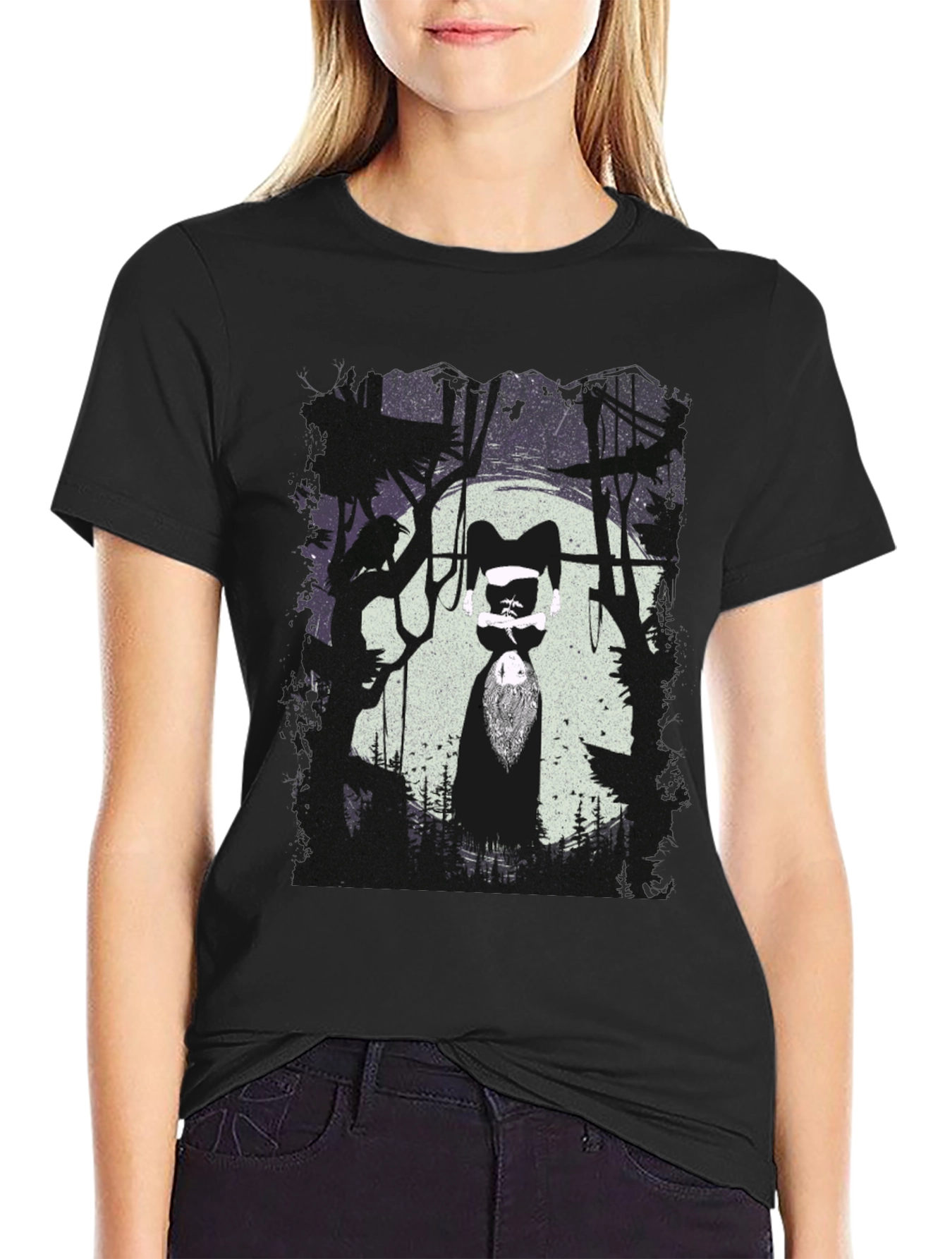 Upside Down Forest Graphic T-Shirt