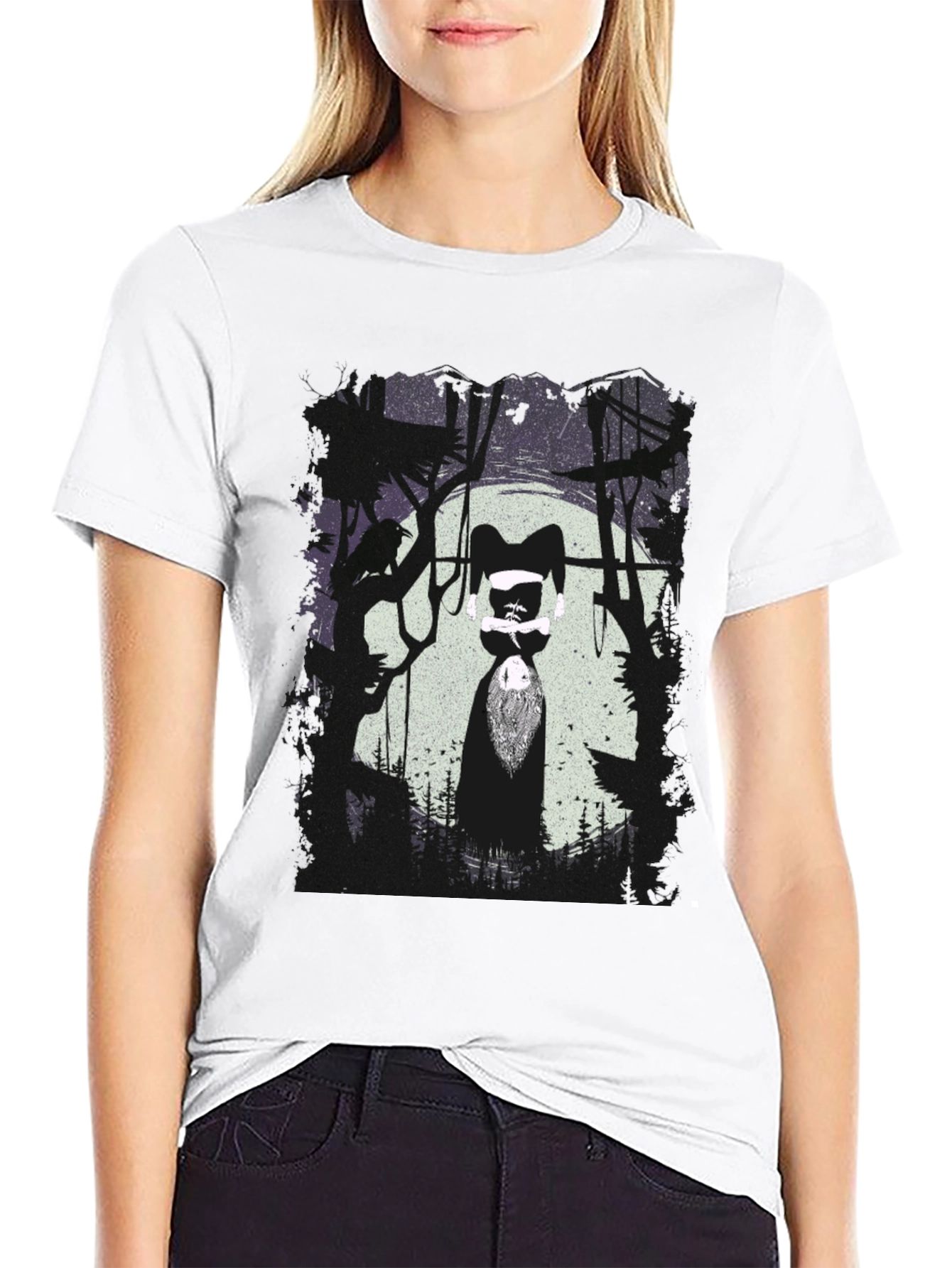Upside Down Forest Graphic T-Shirt