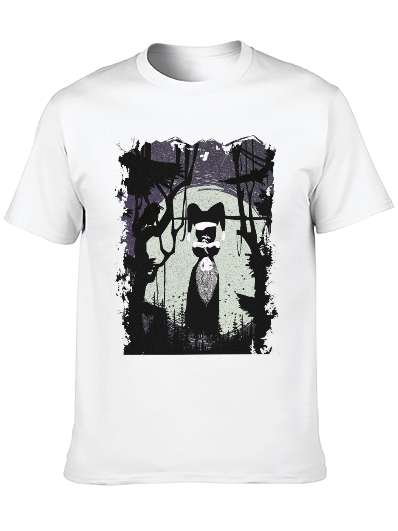 Upside Down Forest Graphic T-Shirt