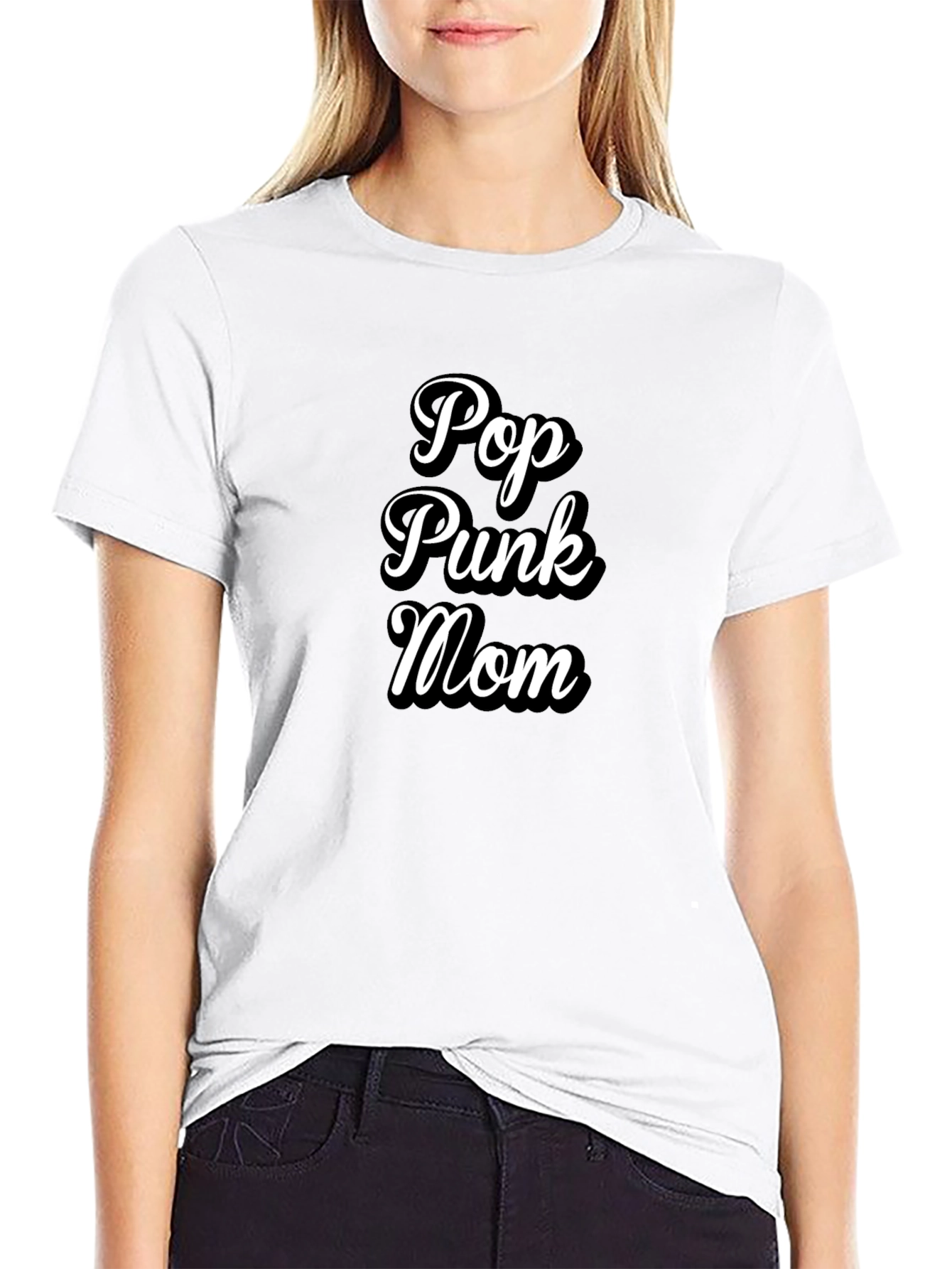 Pop Punk Mom Black Graphic Tee