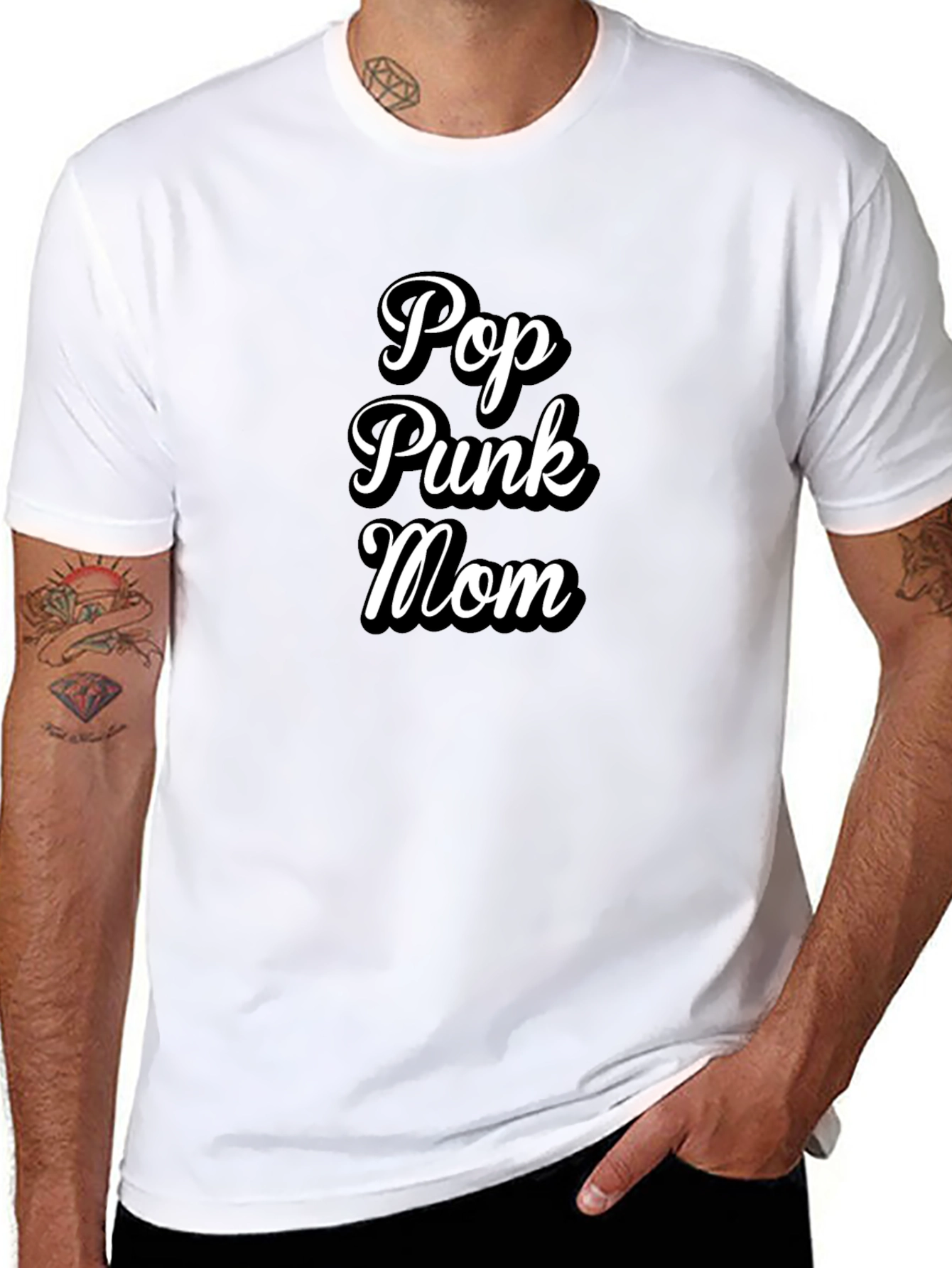 Pop Punk Mom Black Graphic Tee
