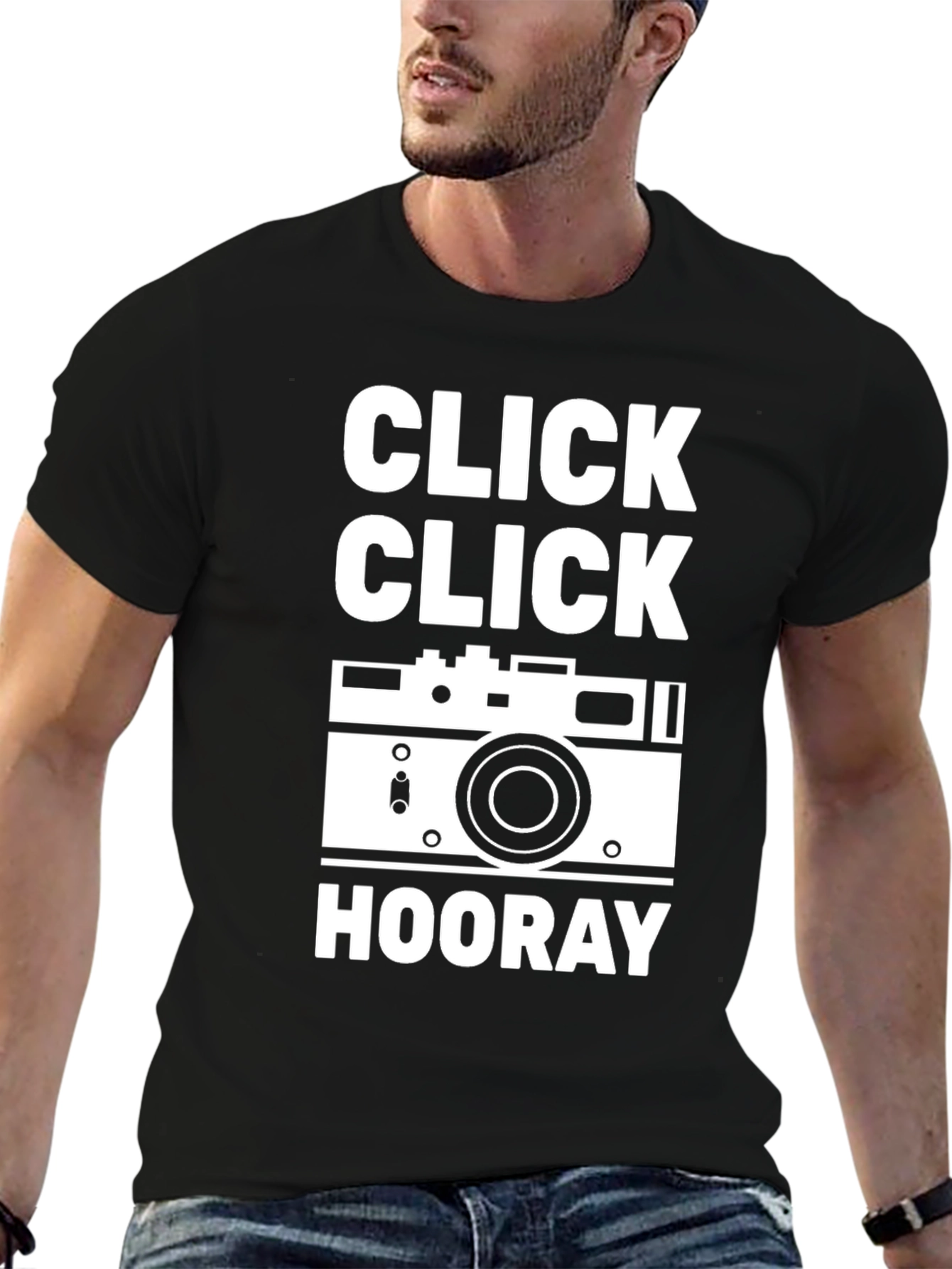 Click Click Hooray Camera Graphic T-Shirt