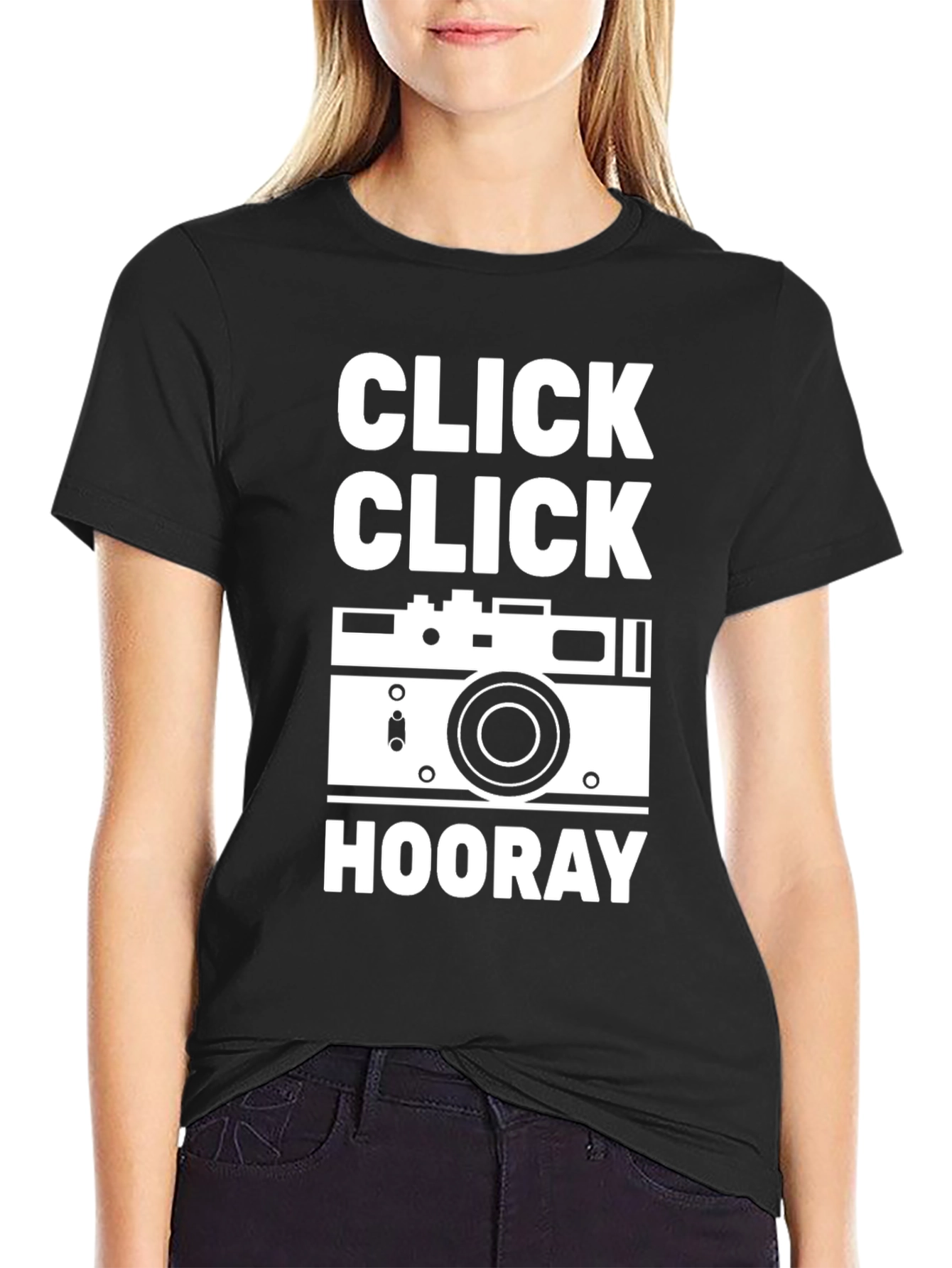 Click Click Hooray Camera Graphic T-Shirt