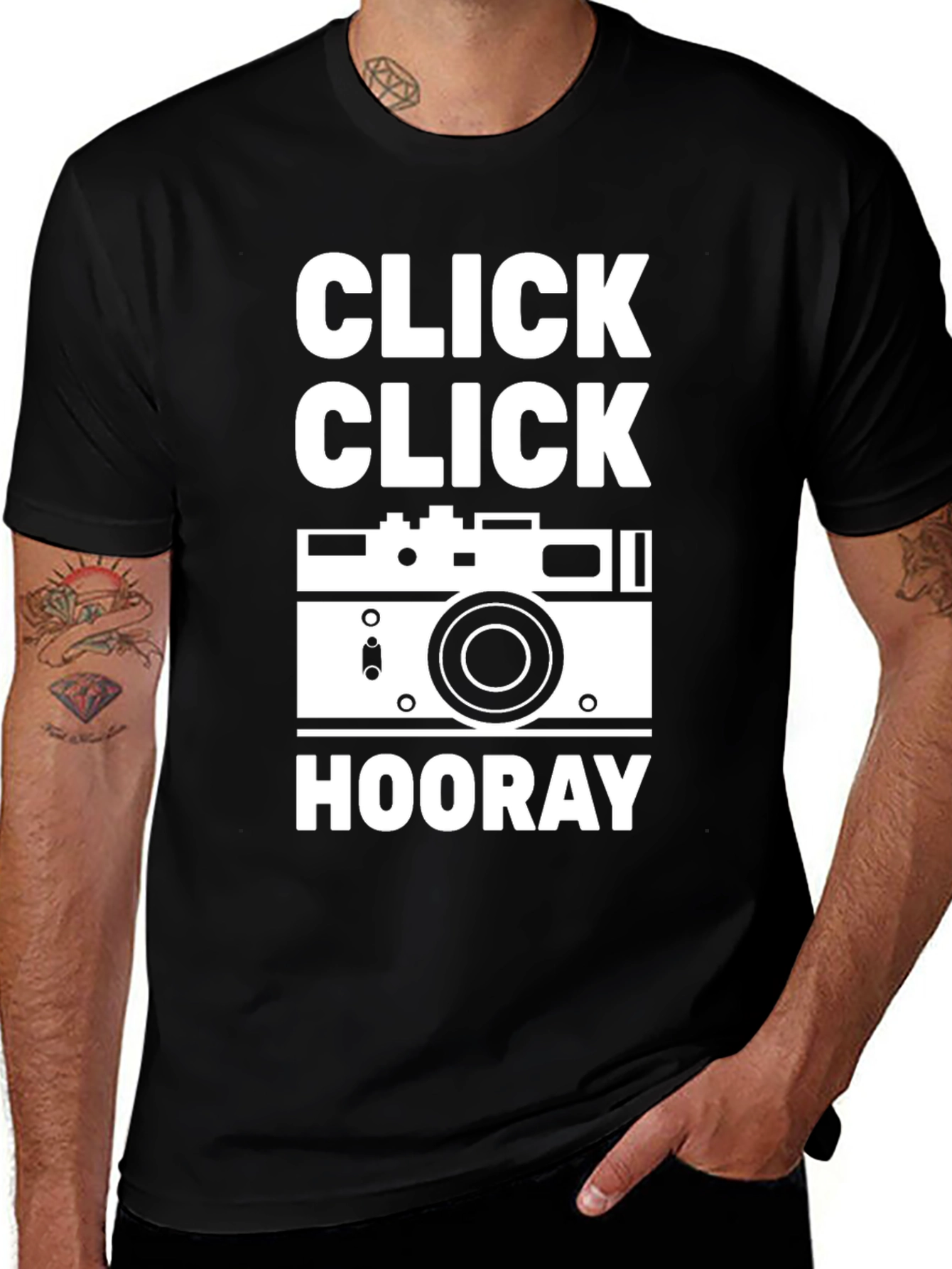 Click Click Hooray Camera Graphic T-Shirt