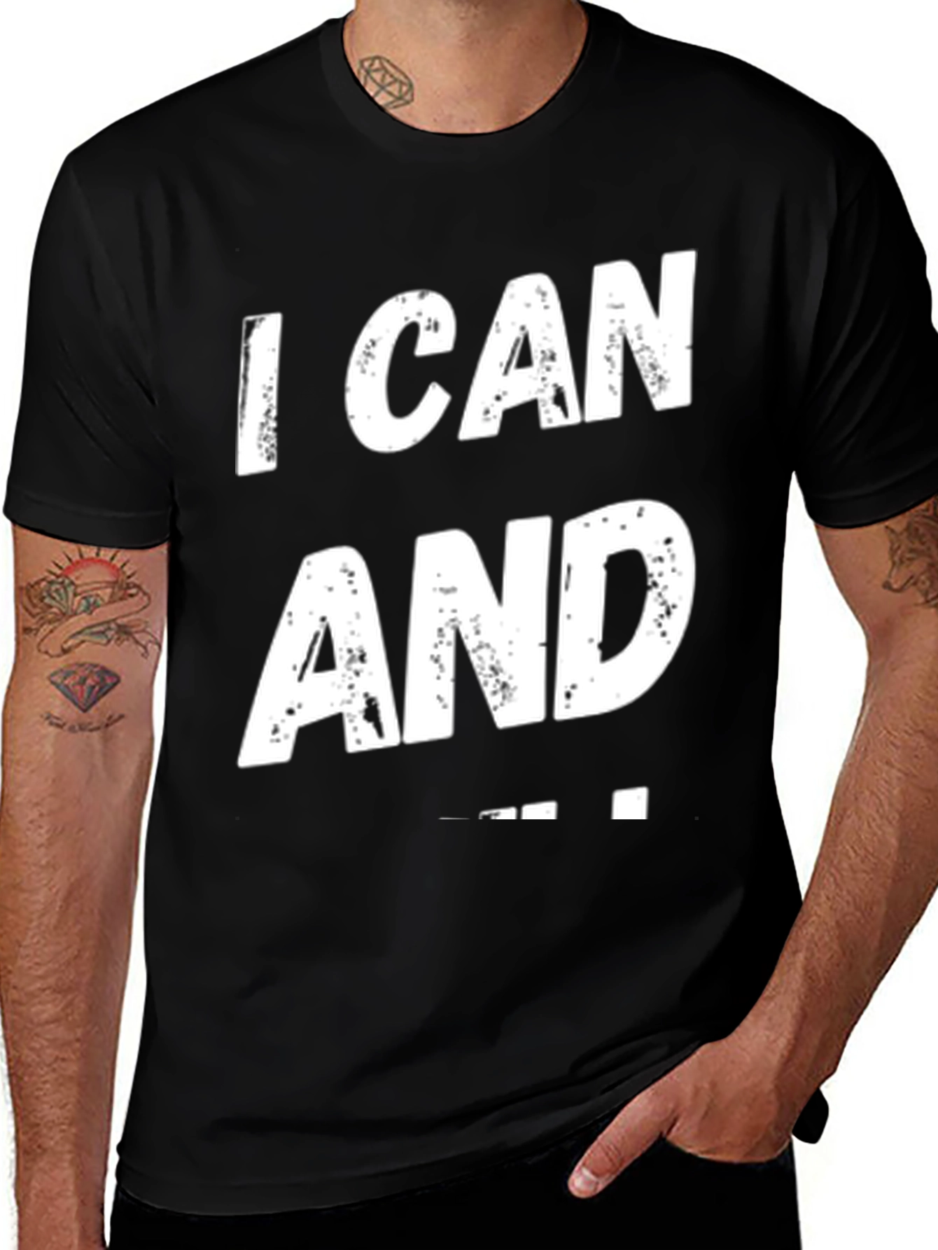 I Can And I Will T-Shirt Black