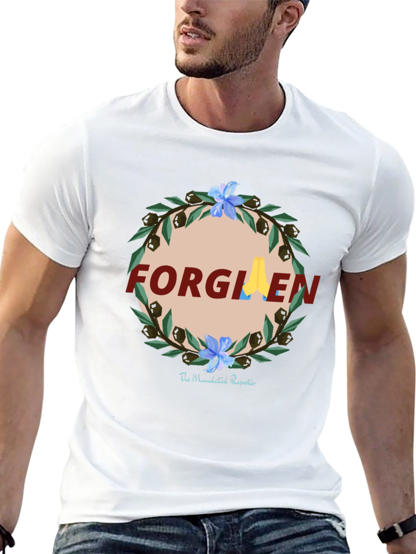 Forgiven Graphic Print Black T-Shirt