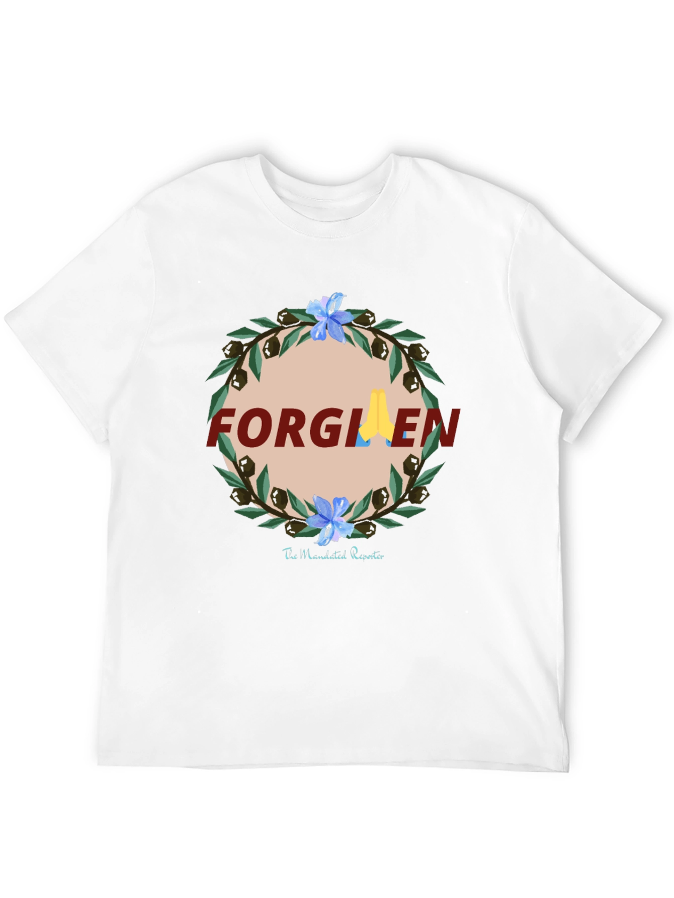 Forgiven Graphic Print Black T-Shirt