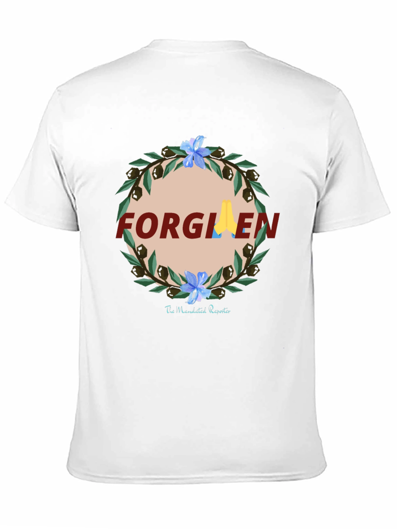 Forgiven Graphic Print Black T-Shirt